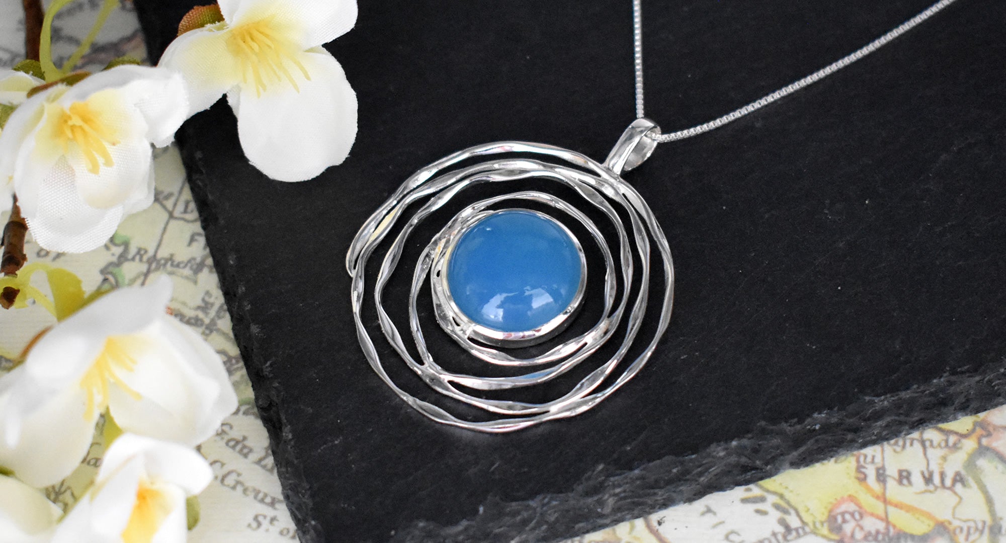 Blue chalcedony