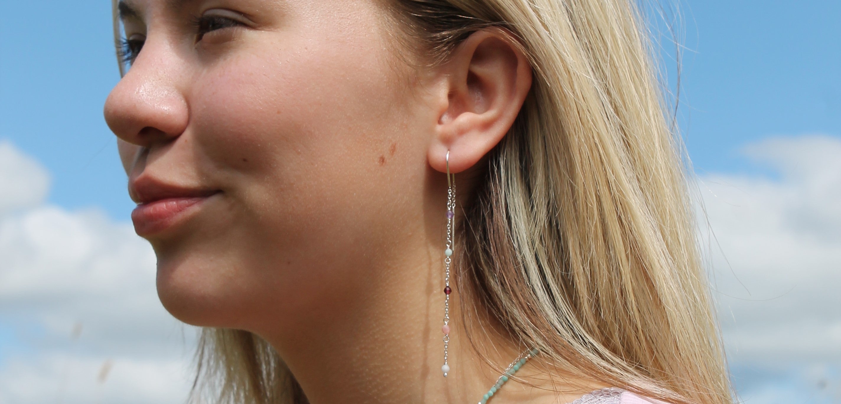 Pull through earrings