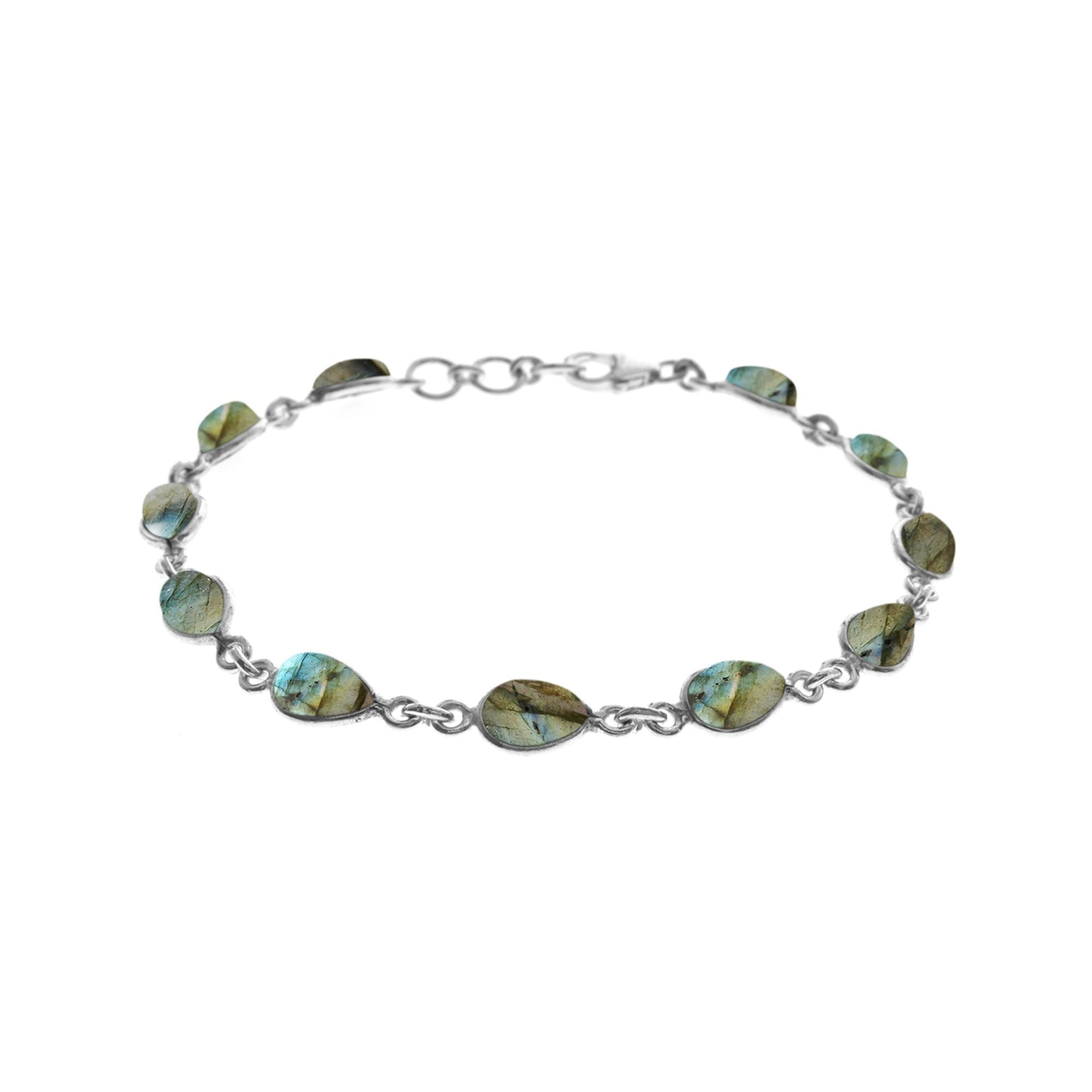 Bridget teardrop labradorite bracelet
