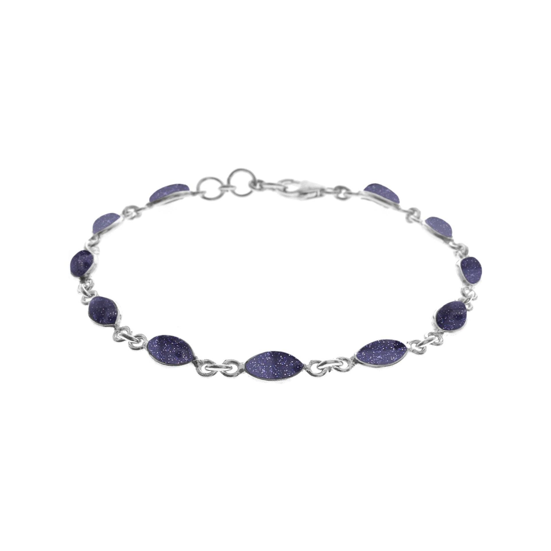 Bridget dainty marquis blue goldstone bracelet