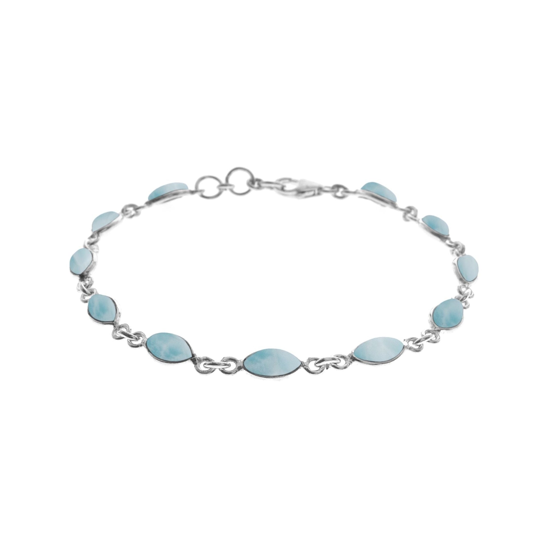 Bridget dainty marquis larimar bracelet