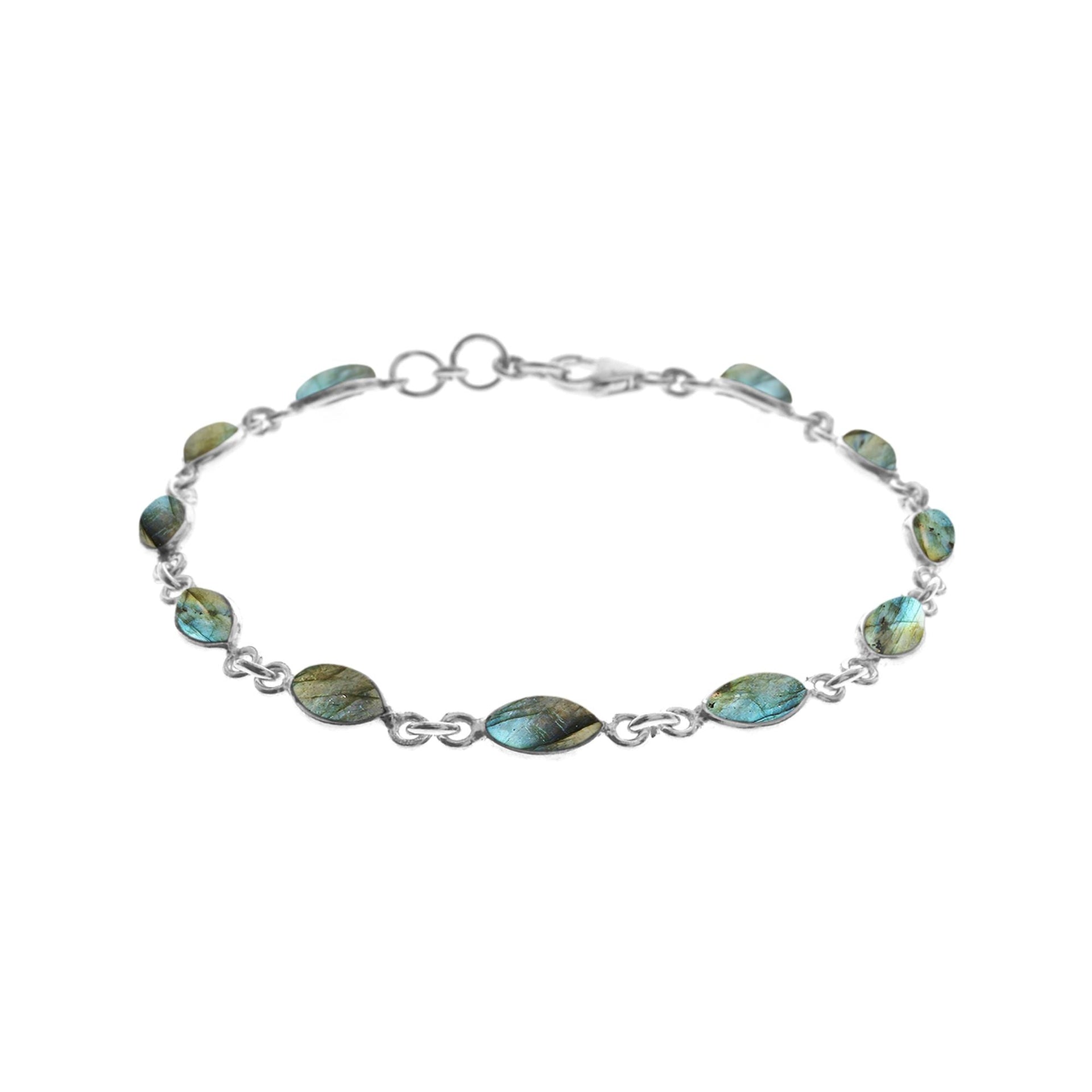 Bridget dainty marquis labradorite bracelet