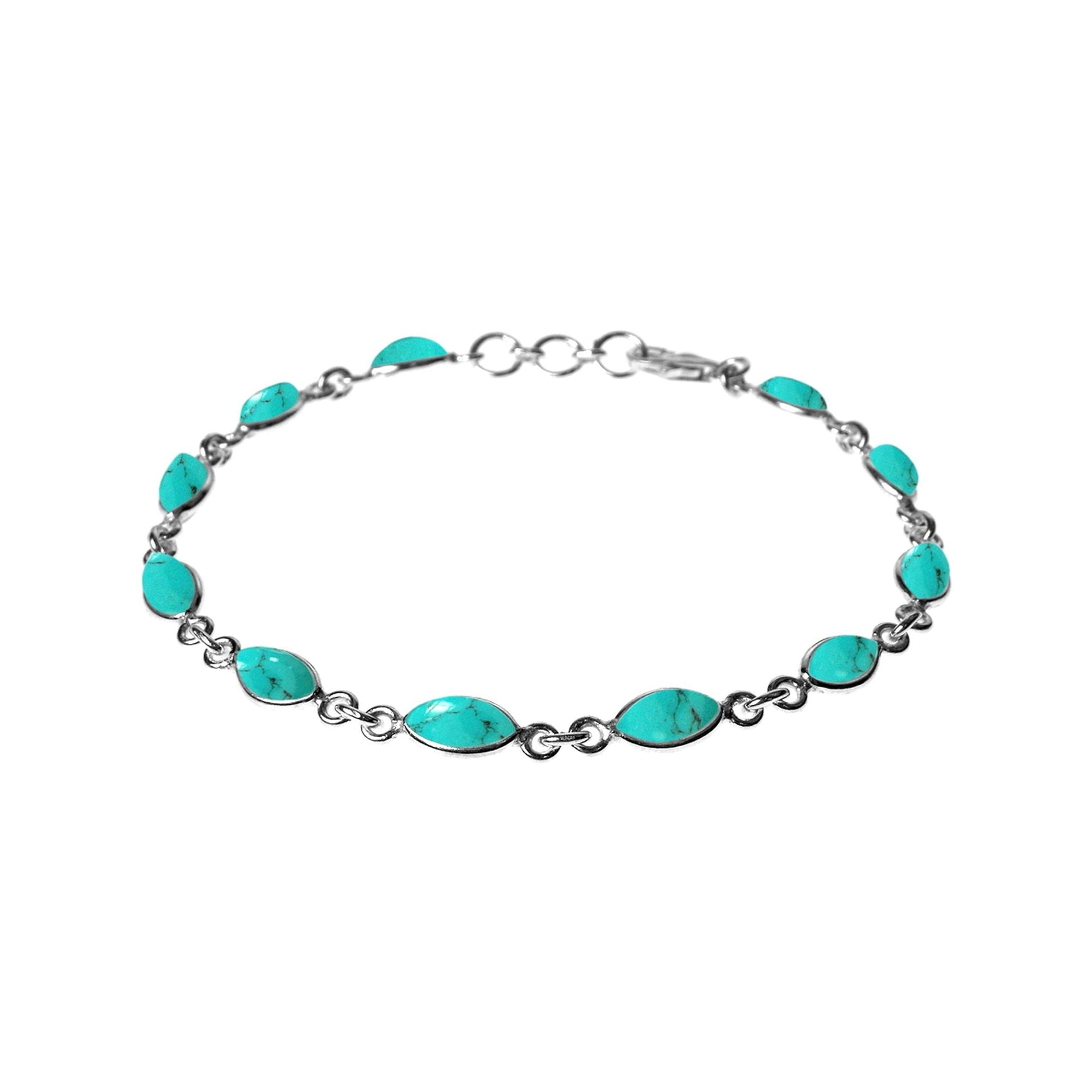 Bridget dainty marquis turquoise bracelet