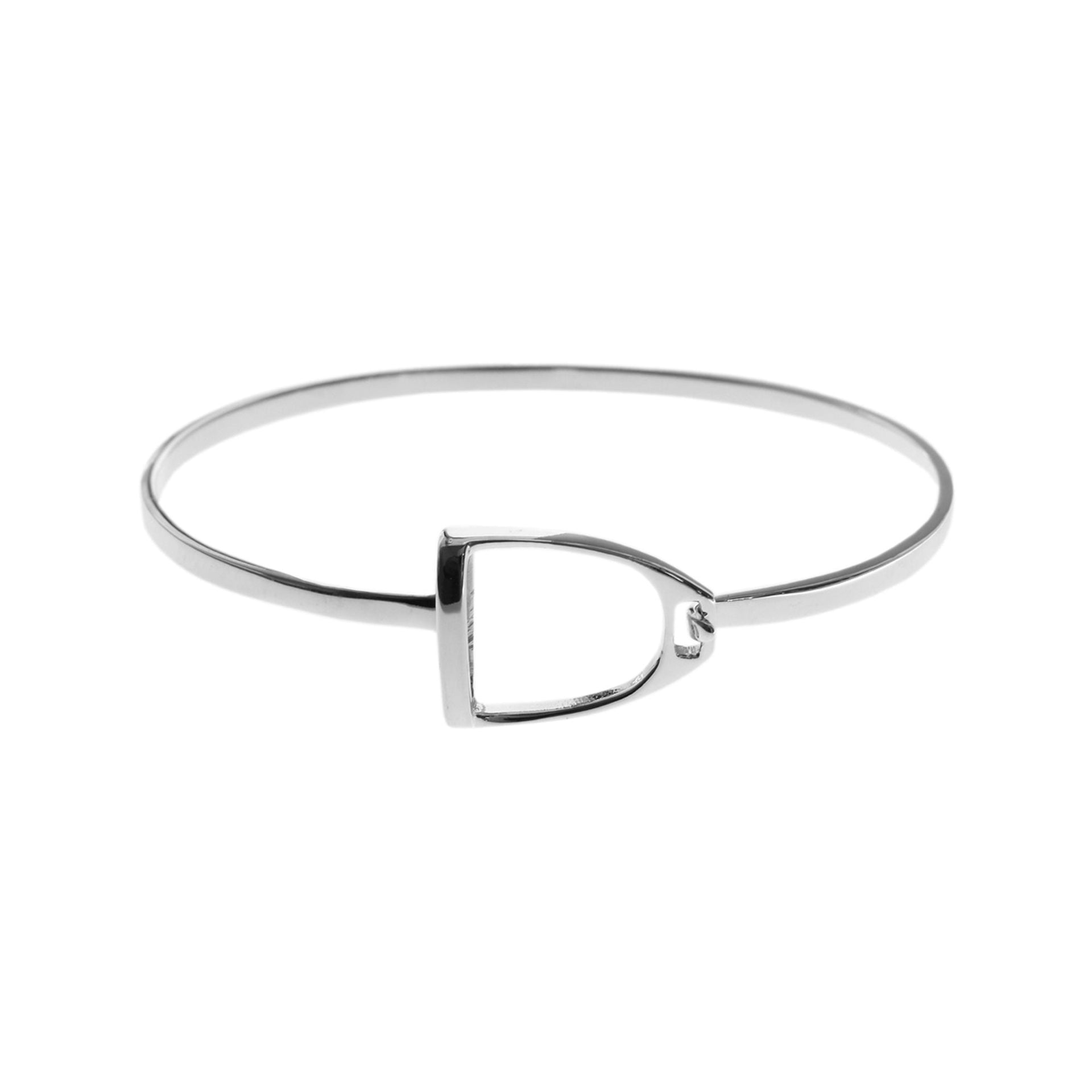 Cavelli silver stirrup bangle