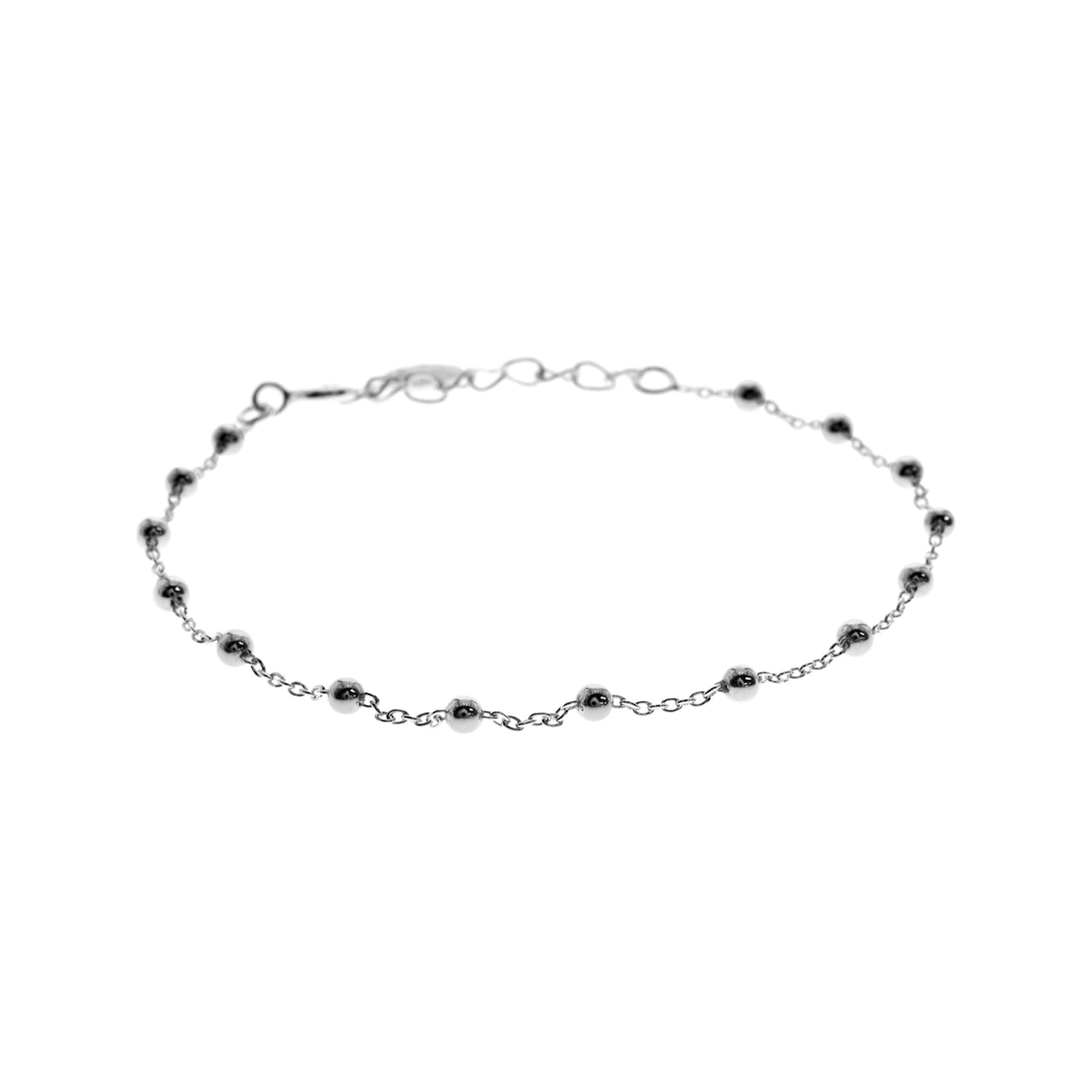 Zoe satellite silver chain bracelet
