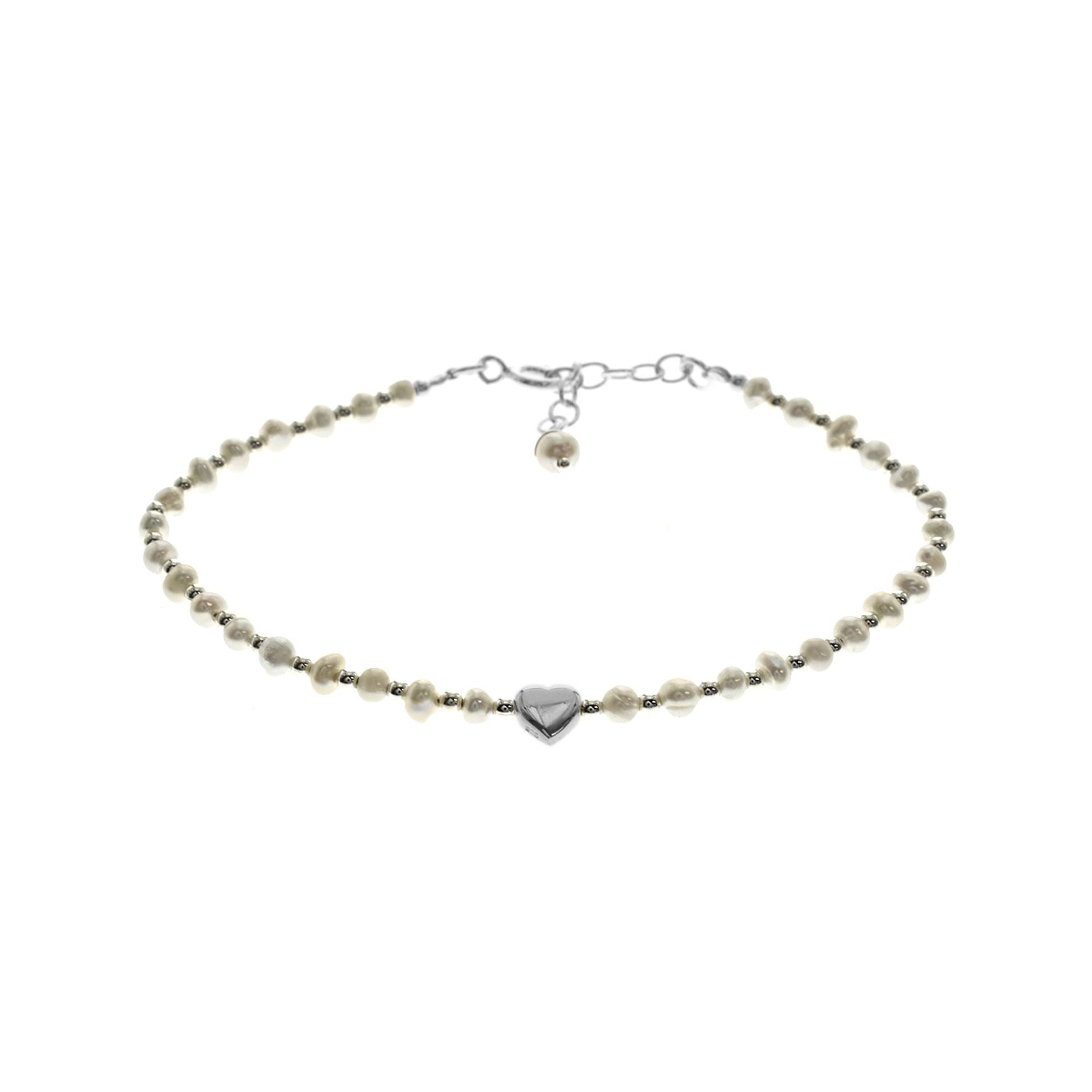 Elsie pearl & heart bracelet