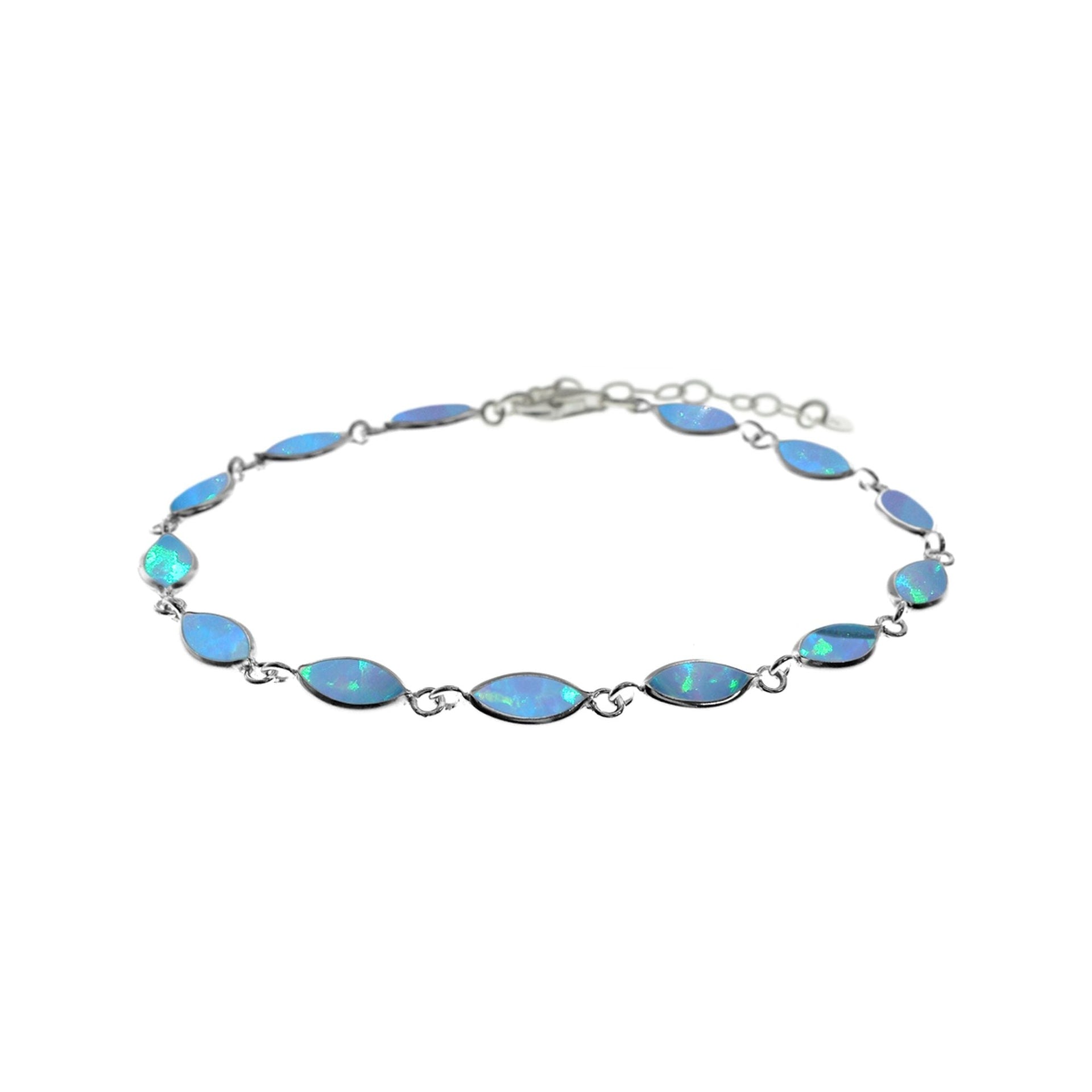 Angelica dainty marquis blue opalique bracelet
