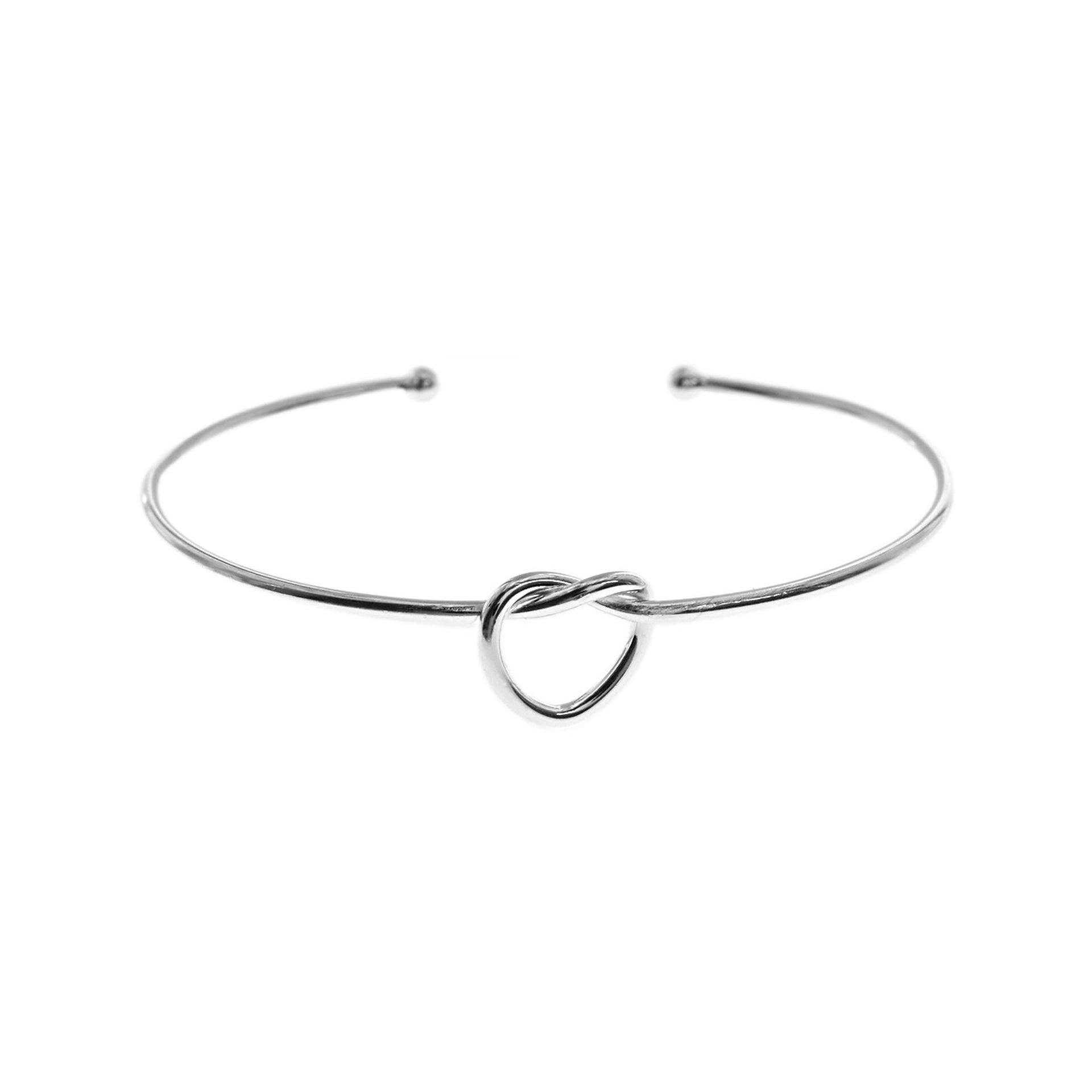 Joanna silver knot bangle