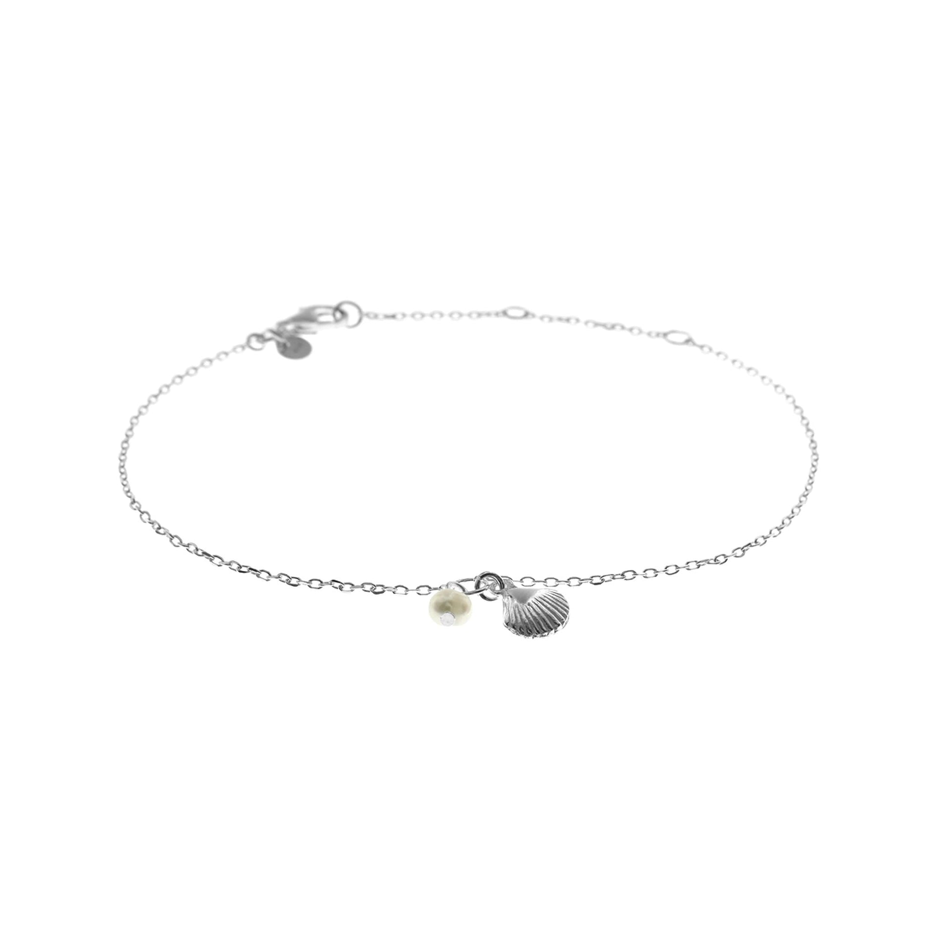 Mila clam shell & pearl bracelet