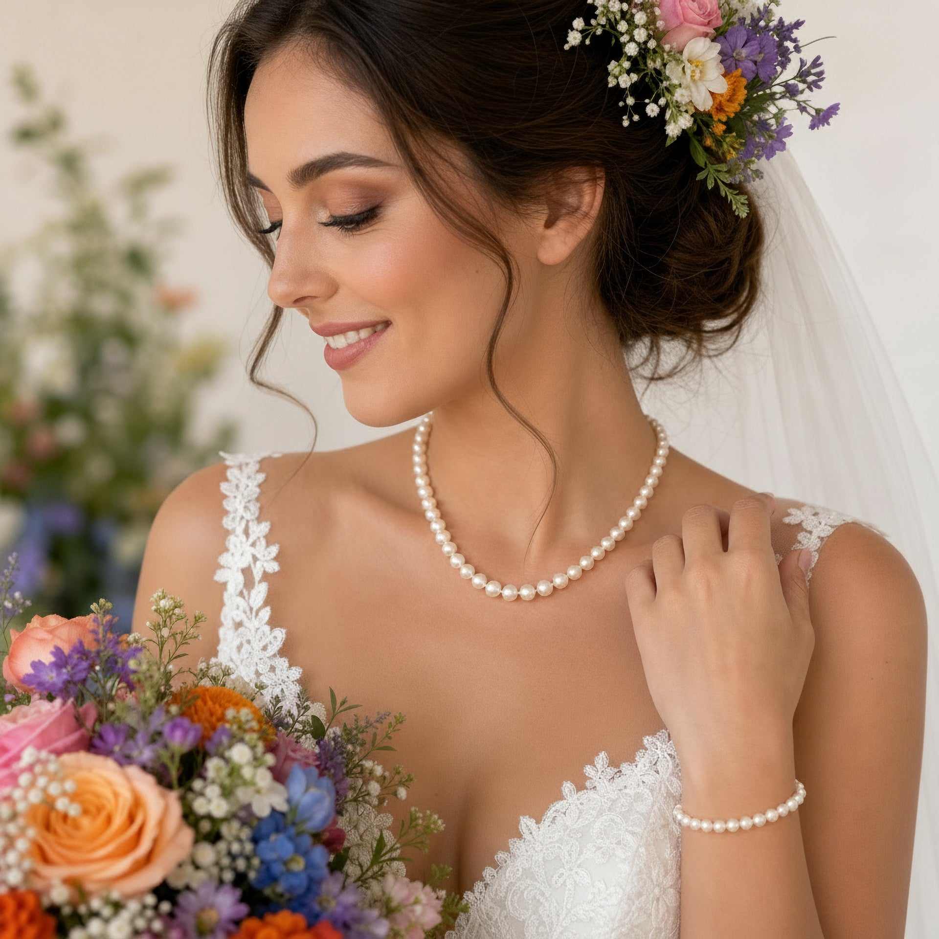 Elsie classic pearl bracelet