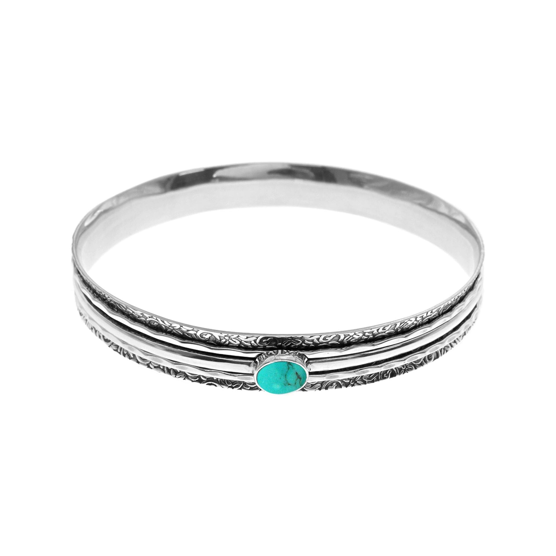 Catalina turquoise triple spinner bangle