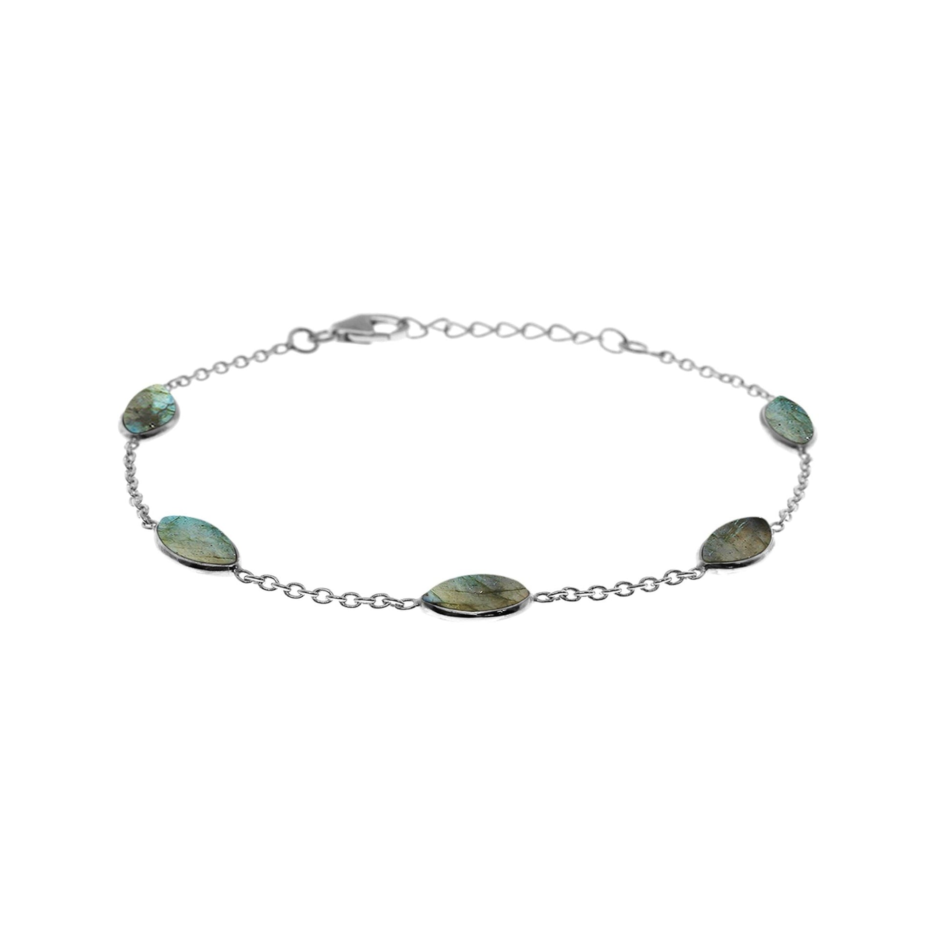 Bridget marquis labradorite chain bracelet