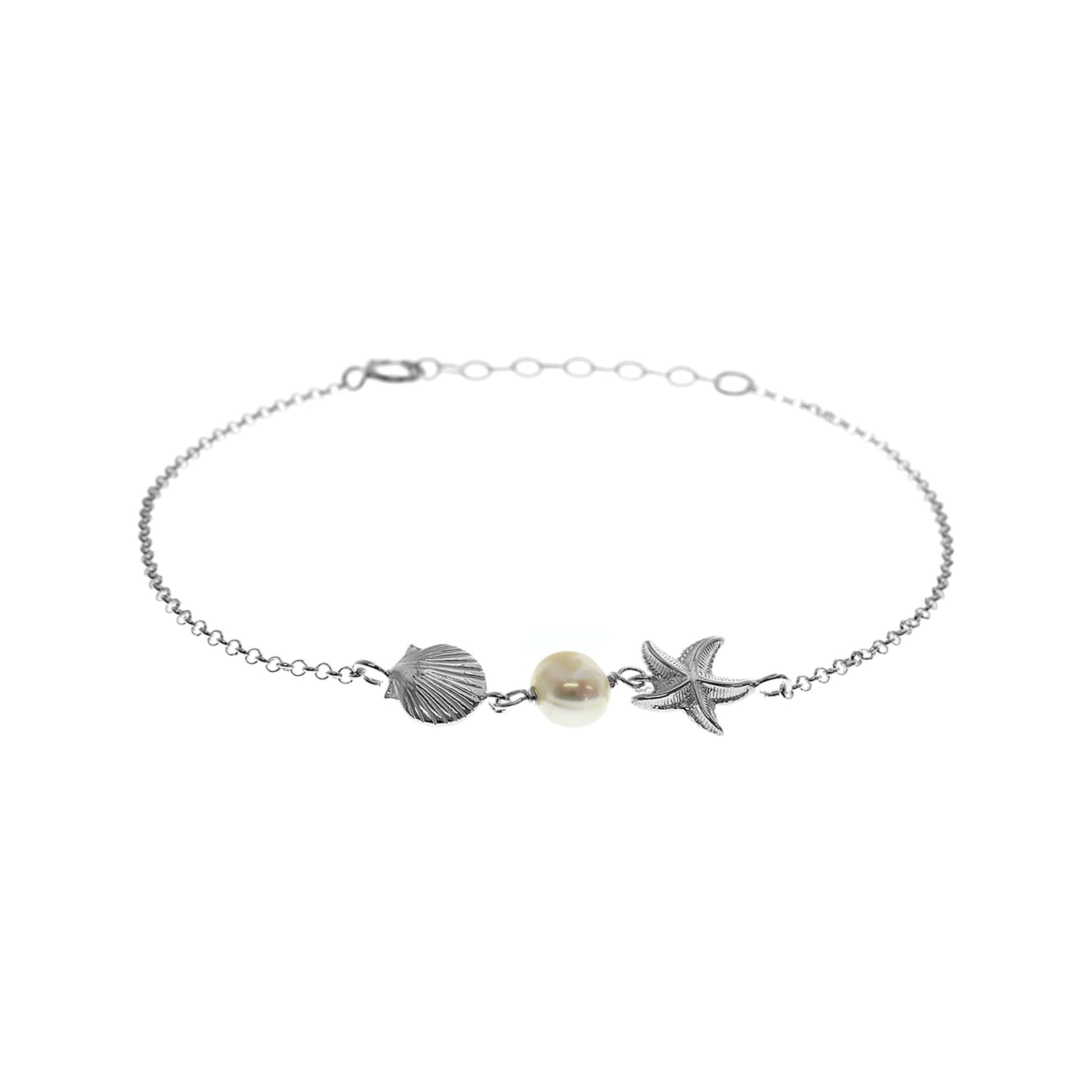 Mila sea scene & pearl bracelet