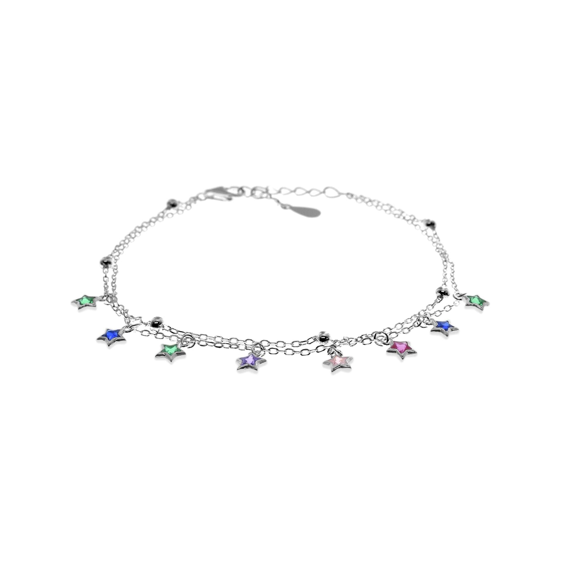 Sian pastel star charm bracelet