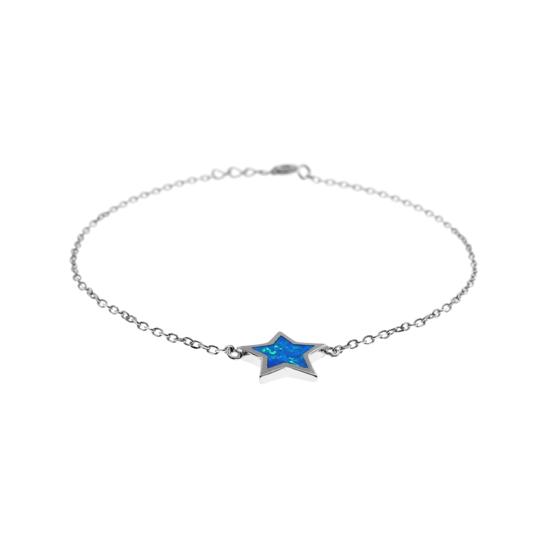Diana blue star chain bracelet