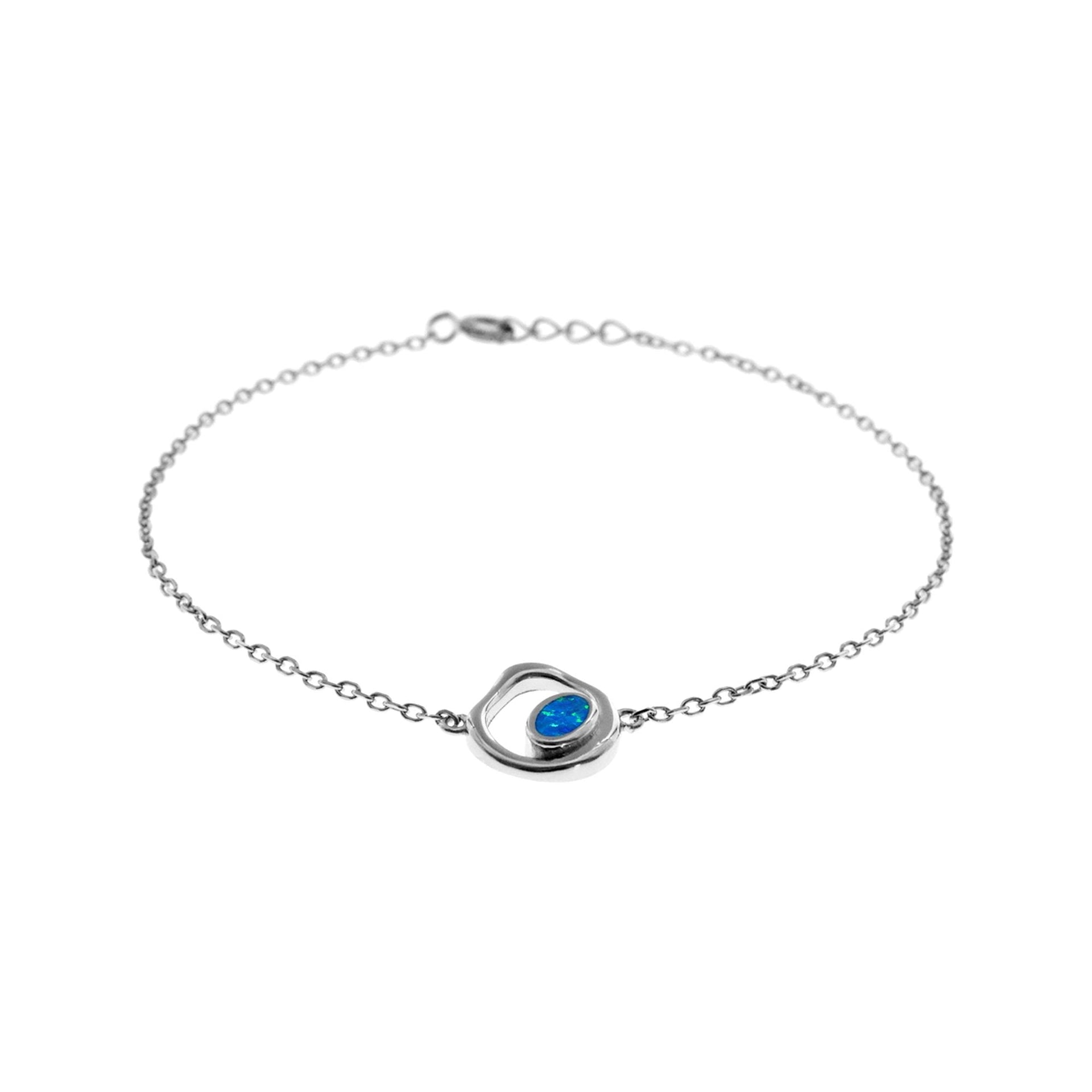 Antionette blue loop design bracelet