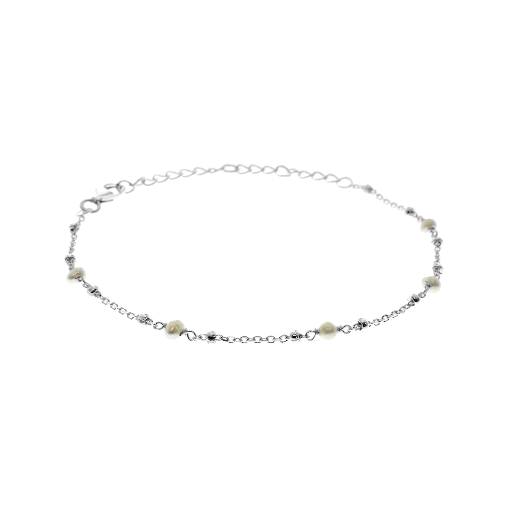 Elsie fresh water pearl ball chain bracelet
