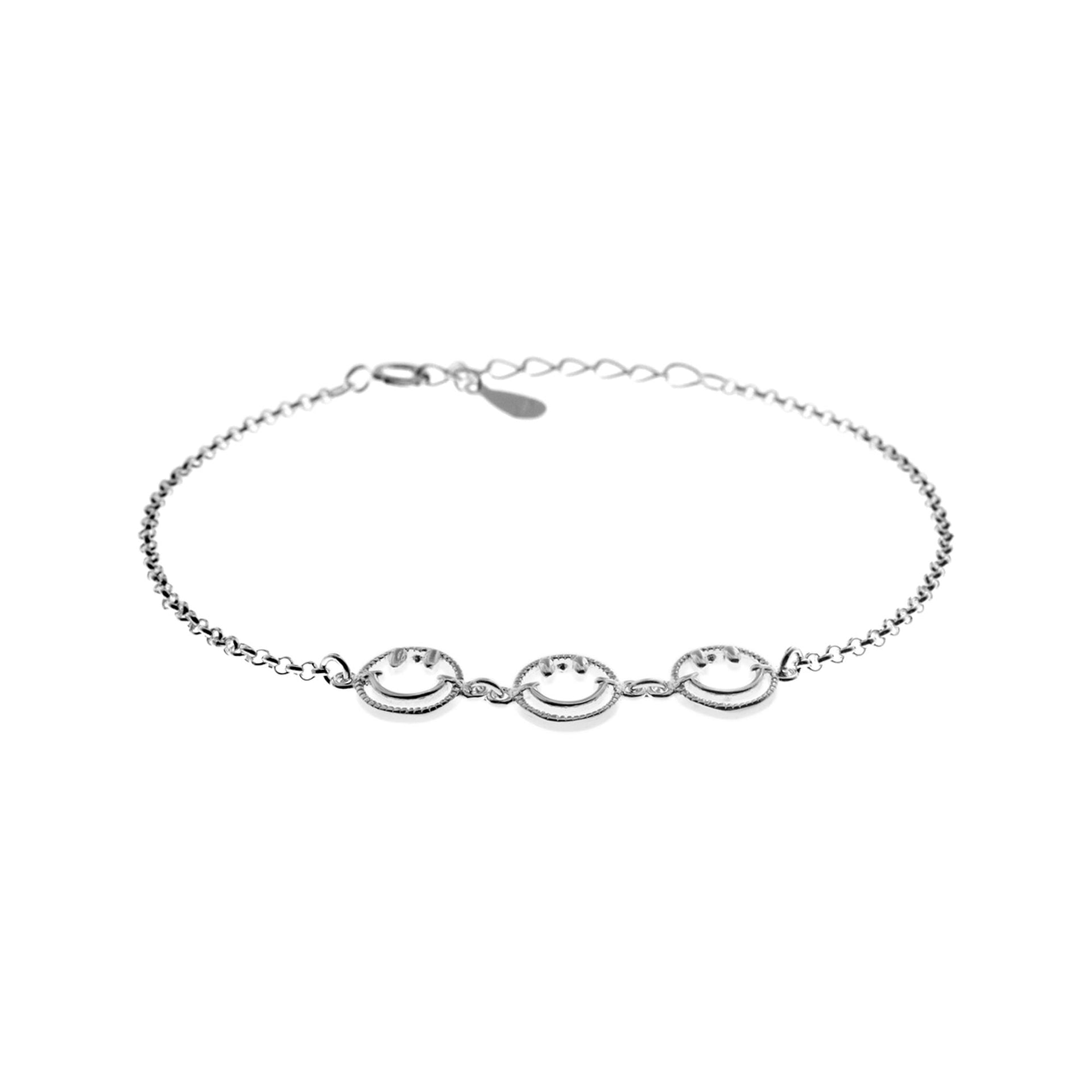 Zora linked smiley emoji bracelet