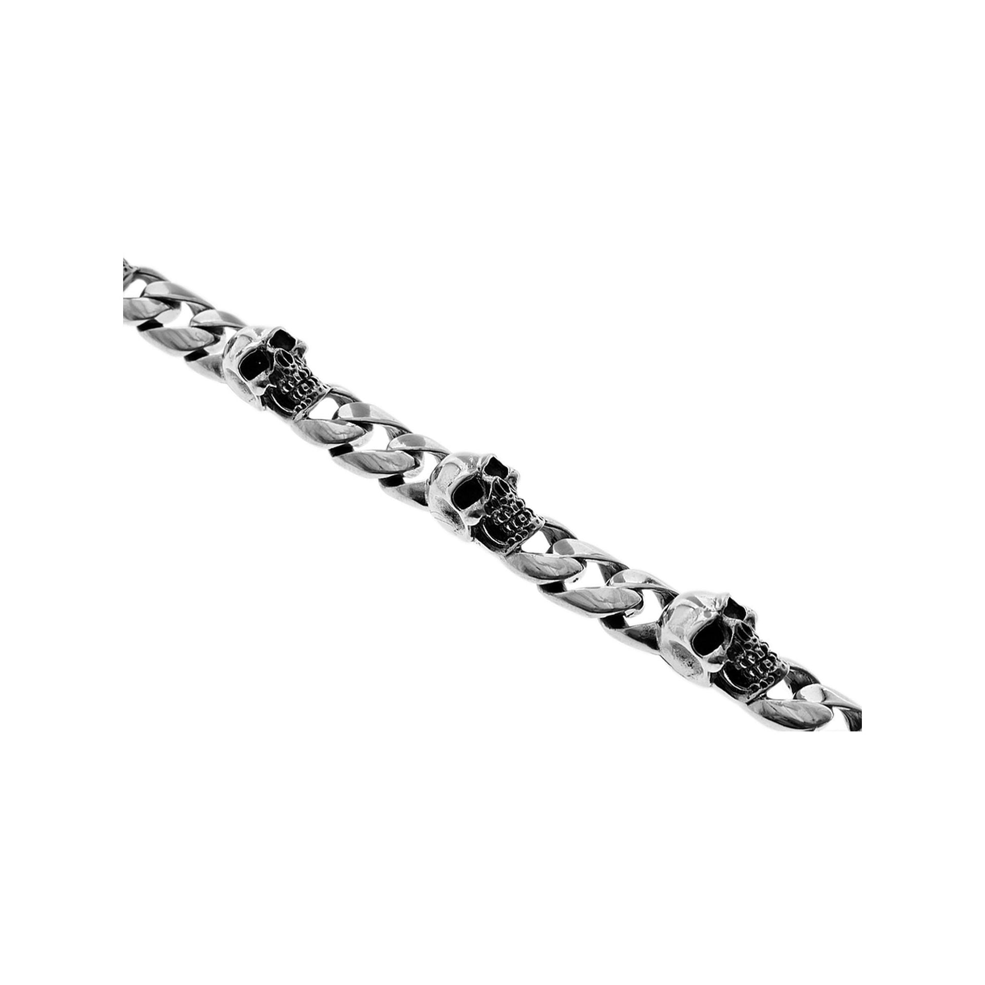 Harley six skull bracelet