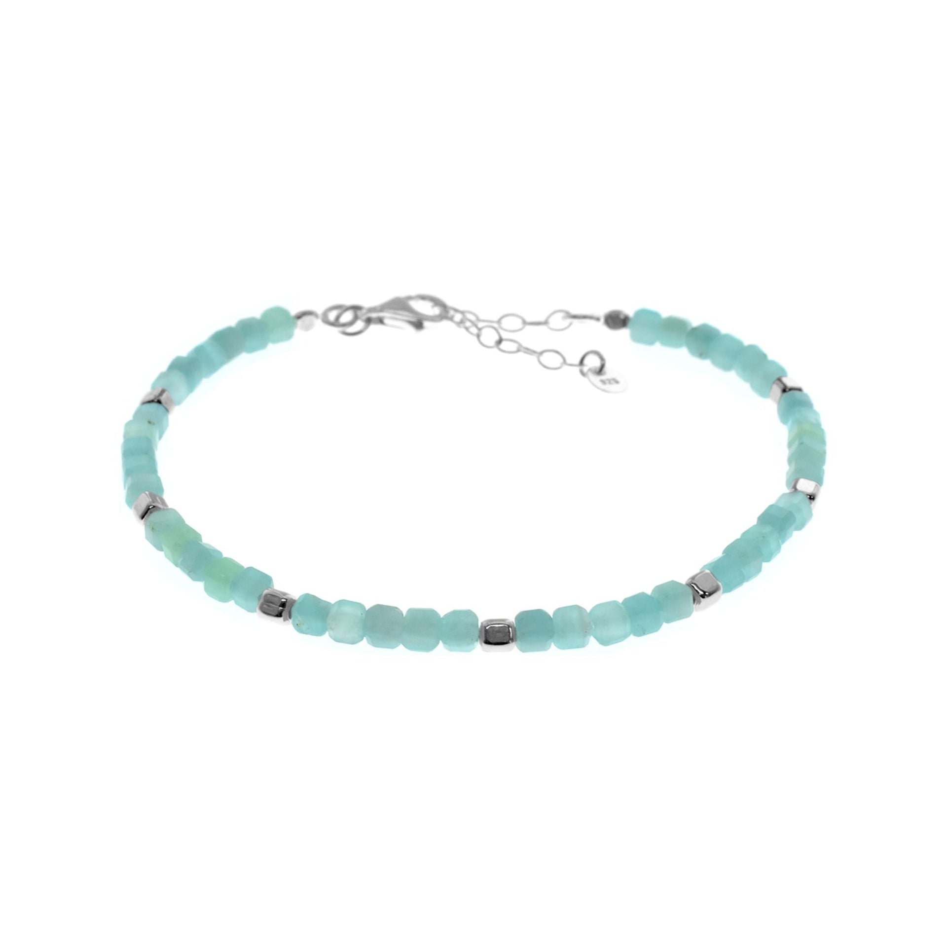 Jaelyn square amazonite bracelet