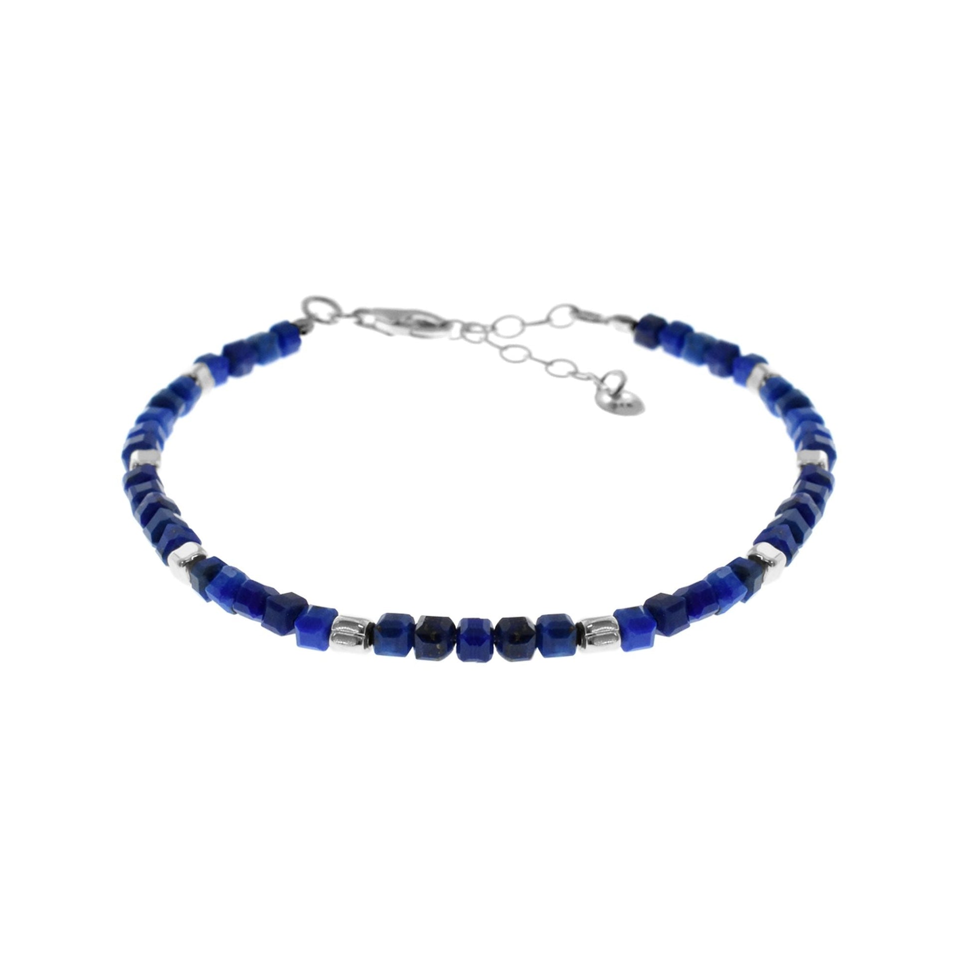 Jaelyn square lapis lazuli bracelet