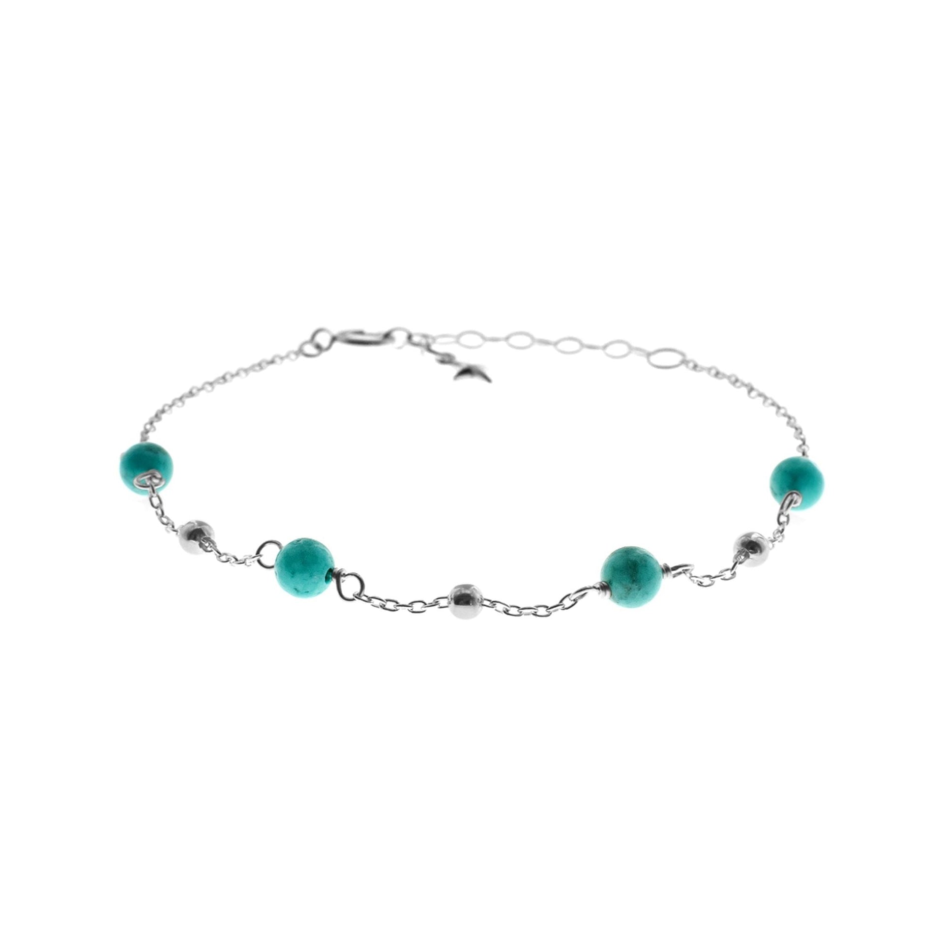 Jaelyn turquoise satellite station bracelet