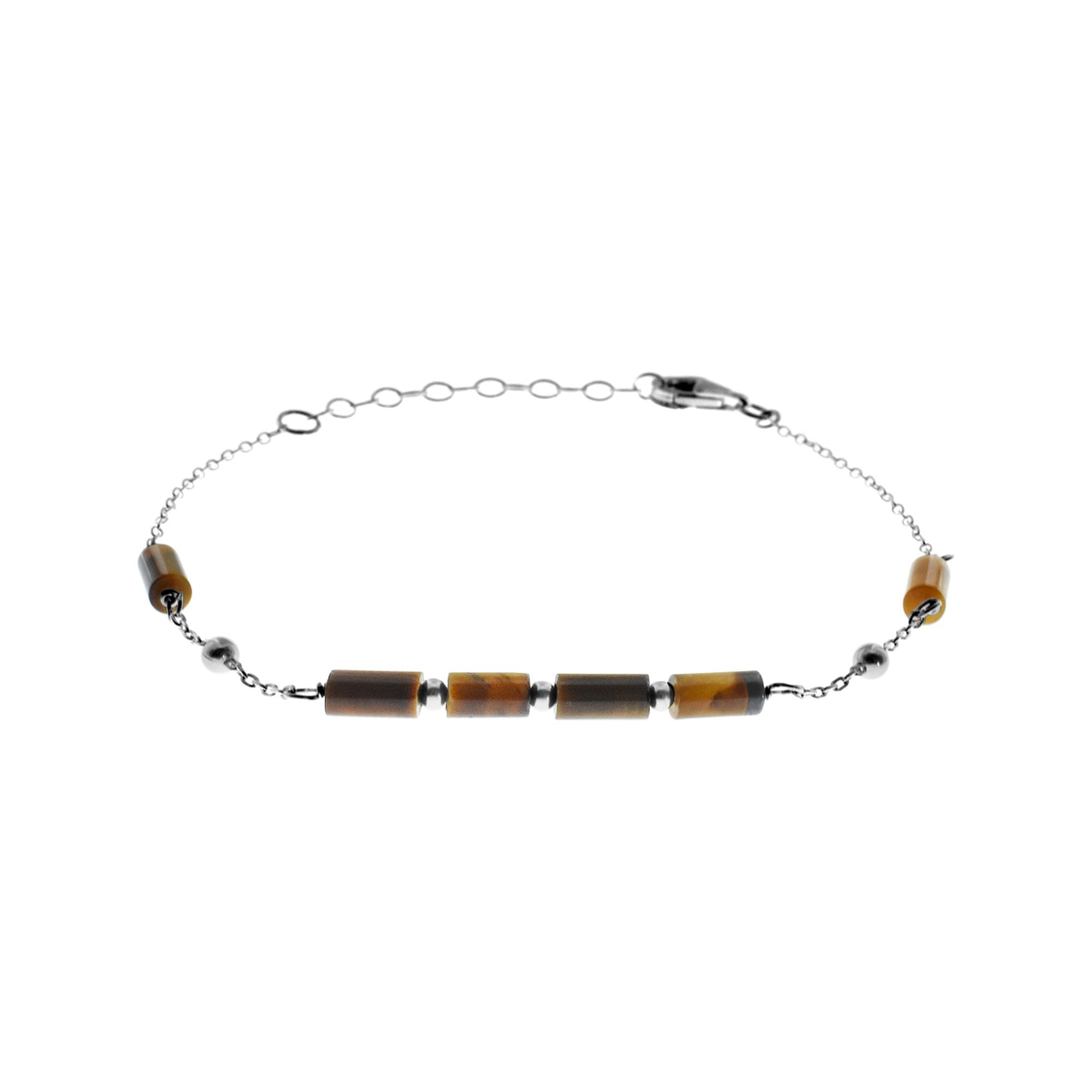 Jaelyn tiger's eye satellite bracelet