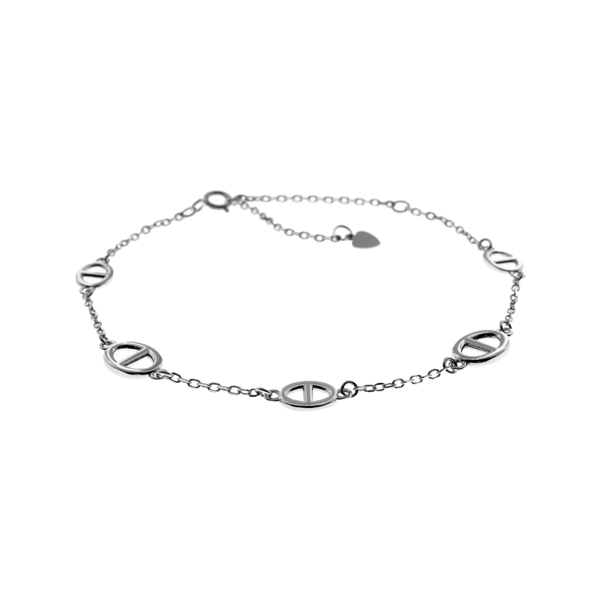 Lara anchor chain motif bracelet