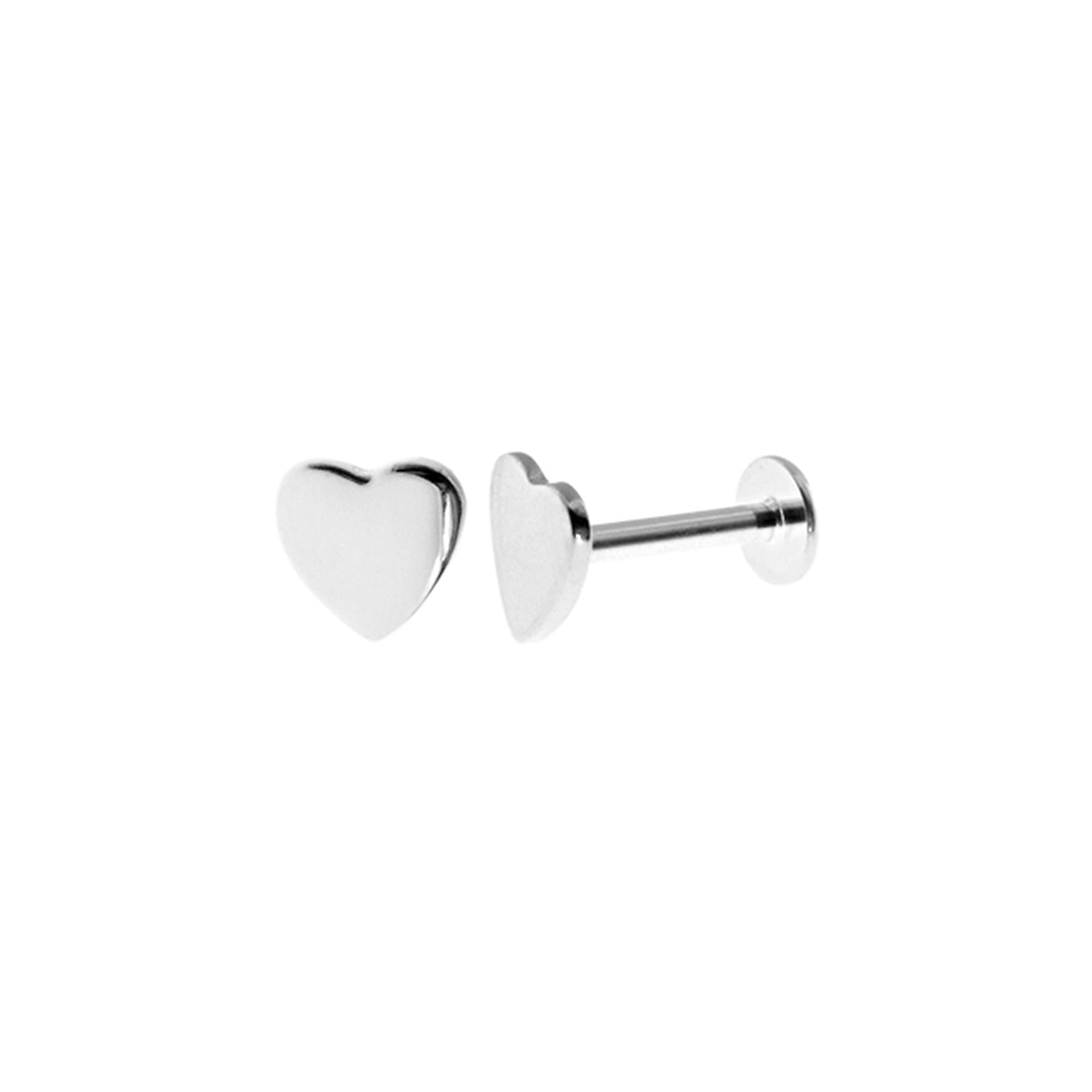 Zara heart stud