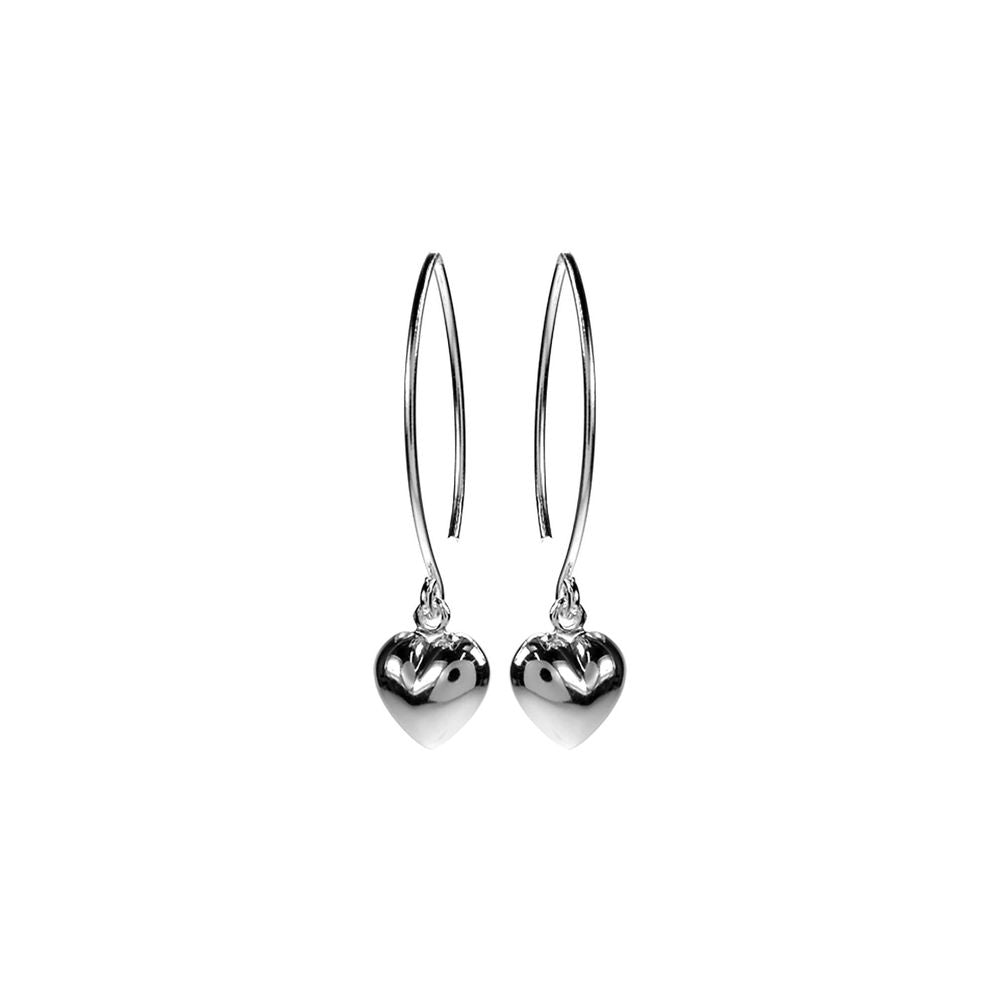Amora long wired hear earrings
