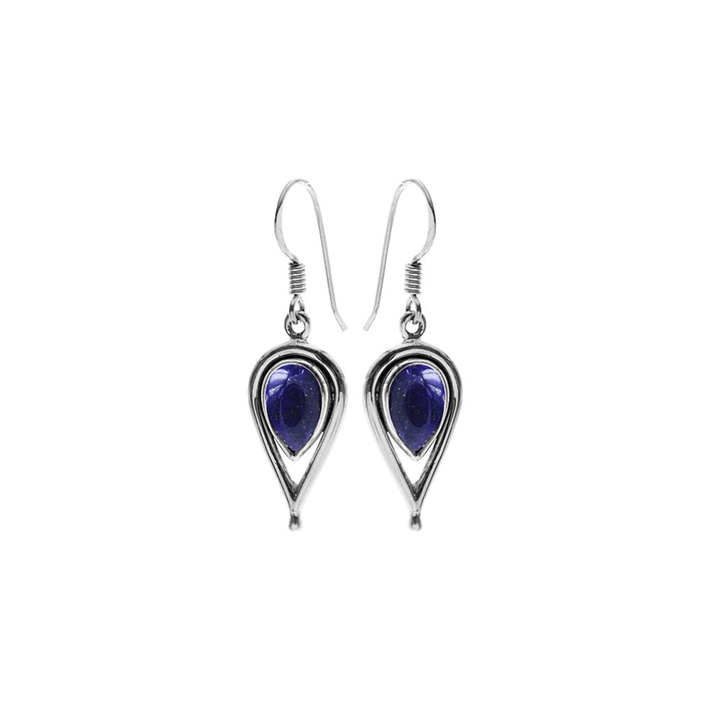 Amy lapis teardrop earrings