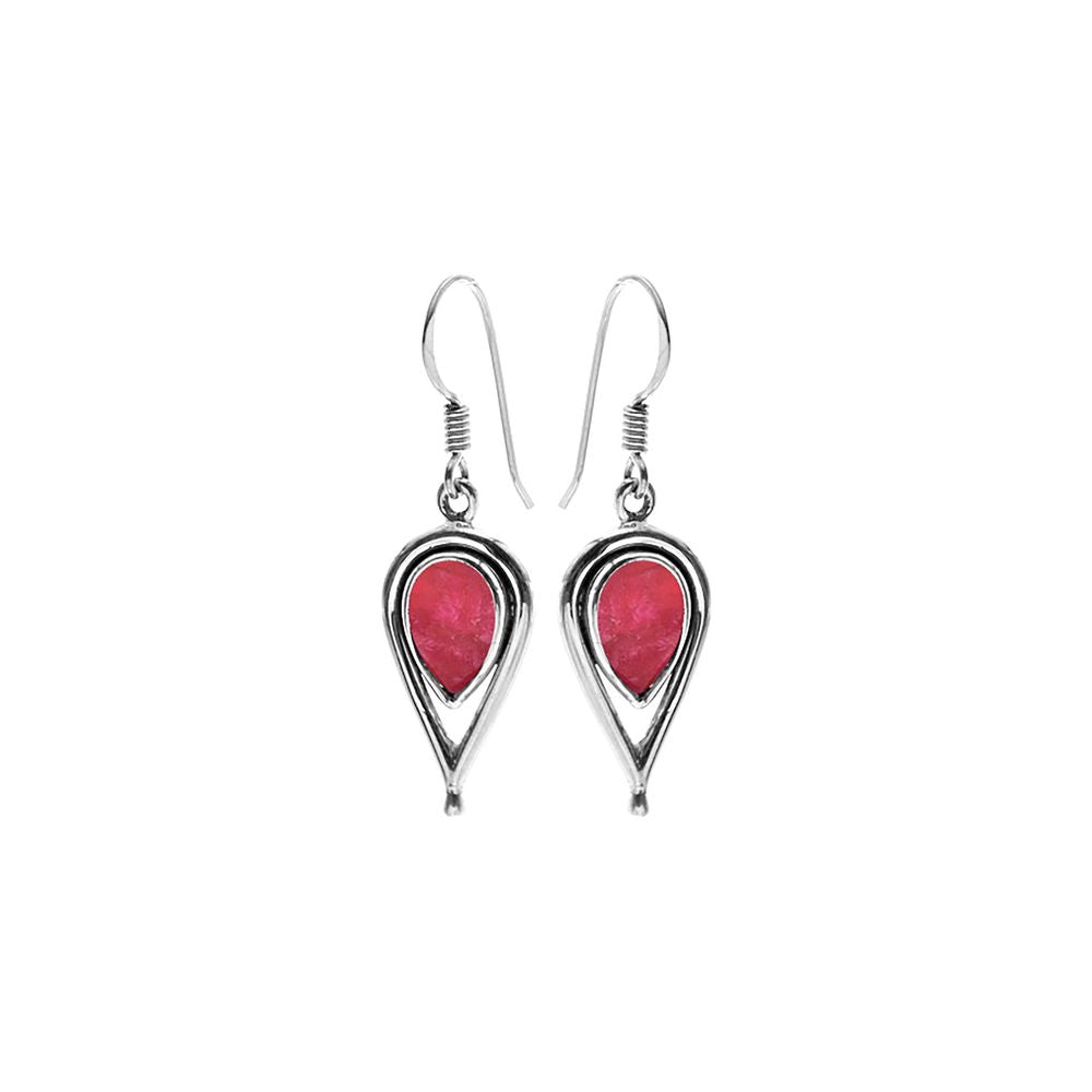 Amy ruby quartz teardrop earrings