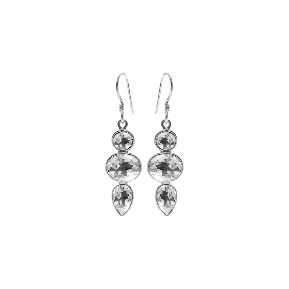 Bridget mixed shapes quartz earrings