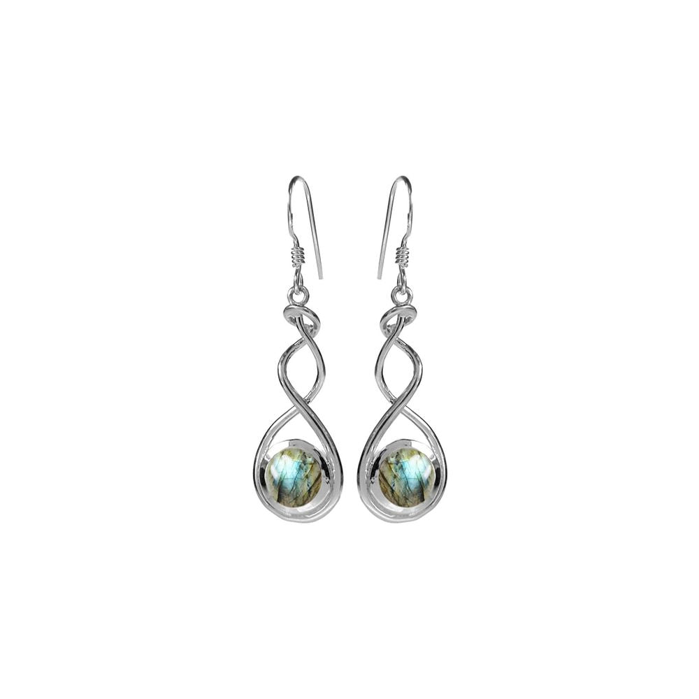 Amy squiggle labradorite earrings