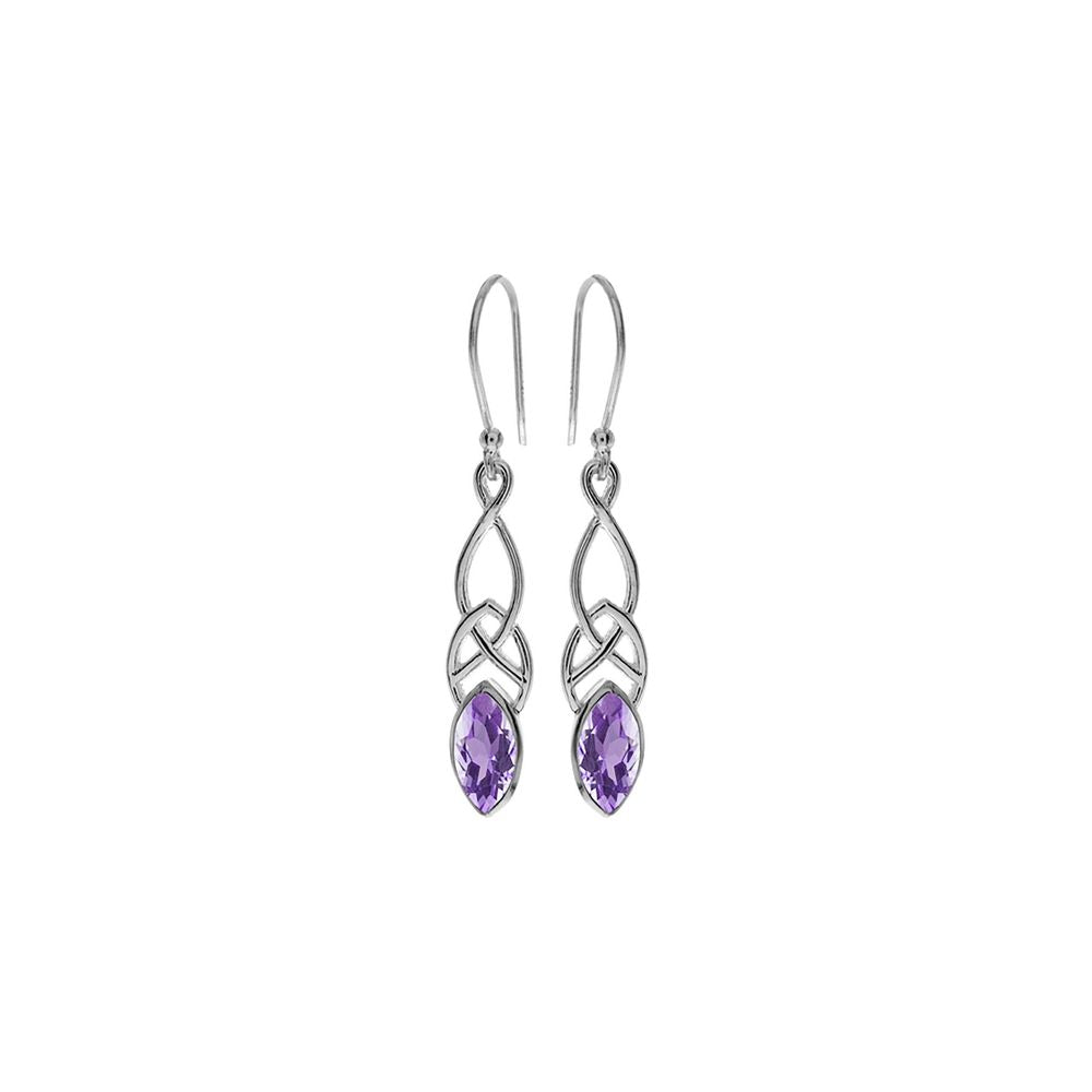 Betsy Celtic amethyst earrings