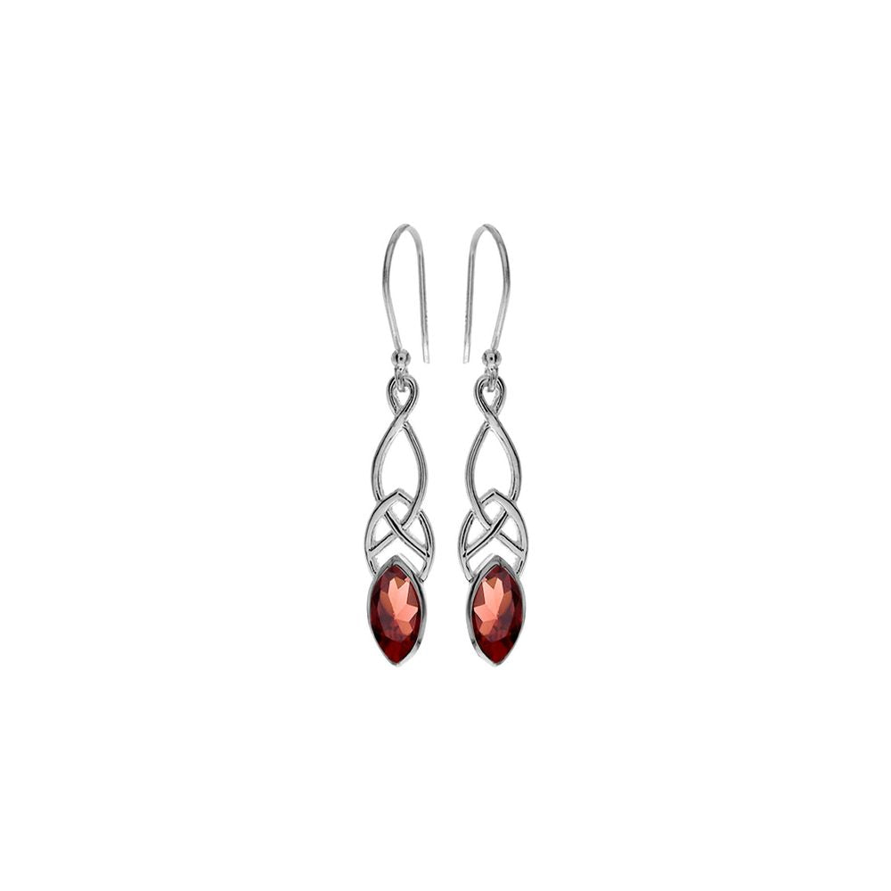 Betsy Celtic garnet earrings