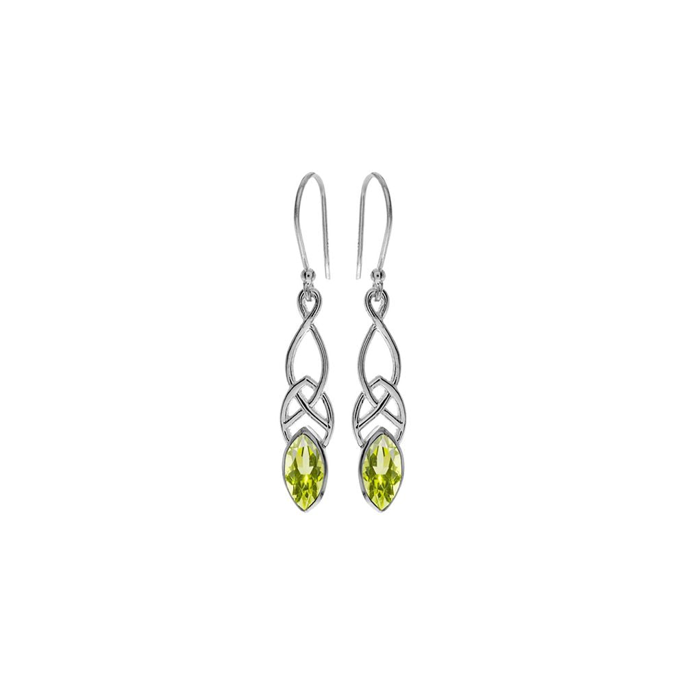 Betsy Celtic peridot earrings