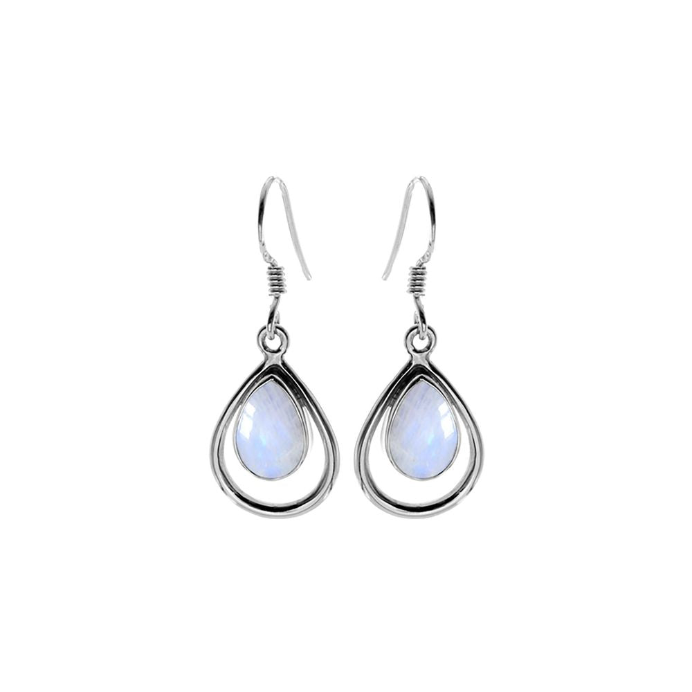 Amy framed rainbow teardrop earrings