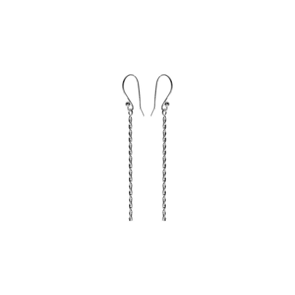 Phoebe twisted bar drop earrings