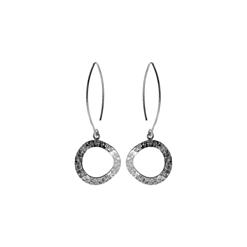 Lexi wavy circle earrings