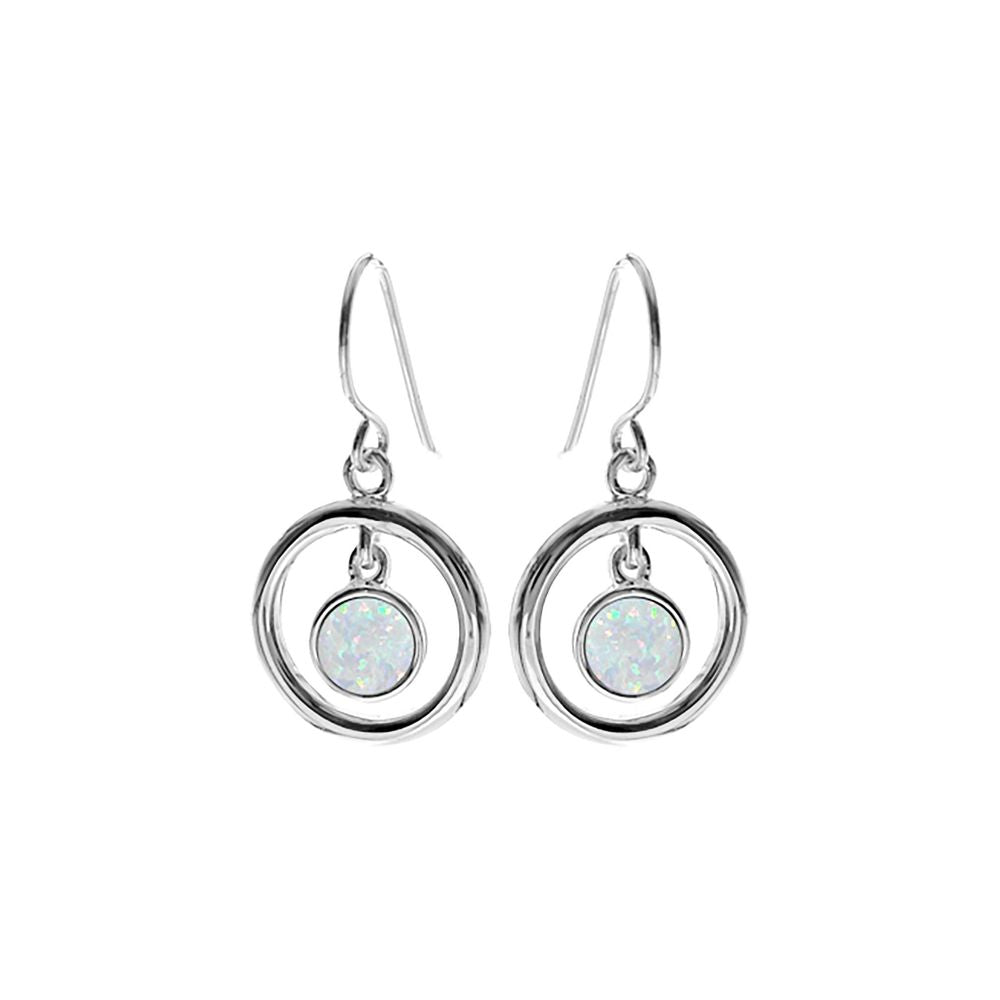 Angelica suspended white opal