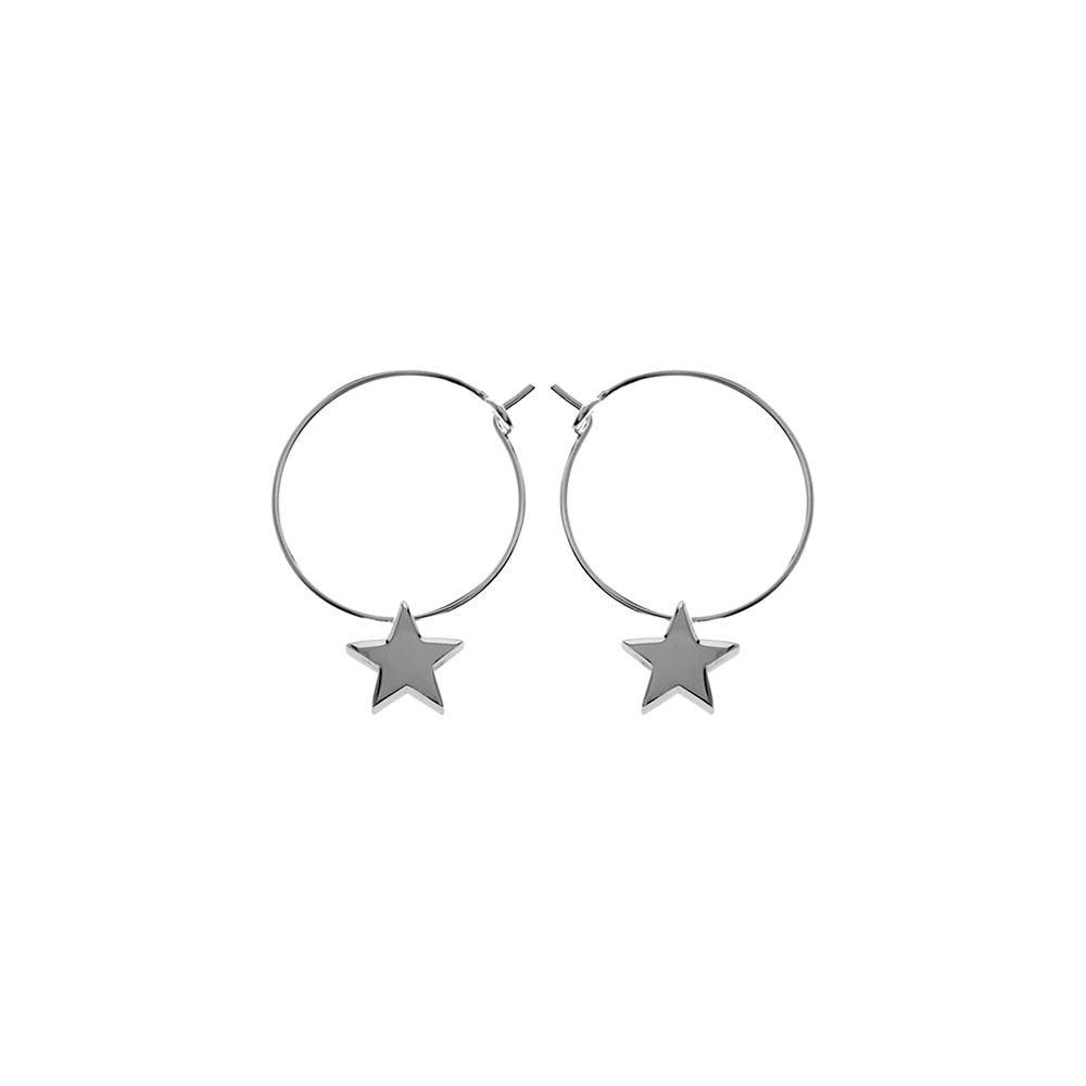 Ginelle mobile star hoop earrings