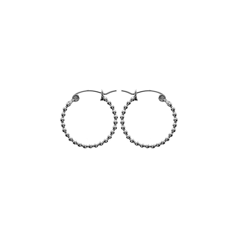Lara ball creole earrings