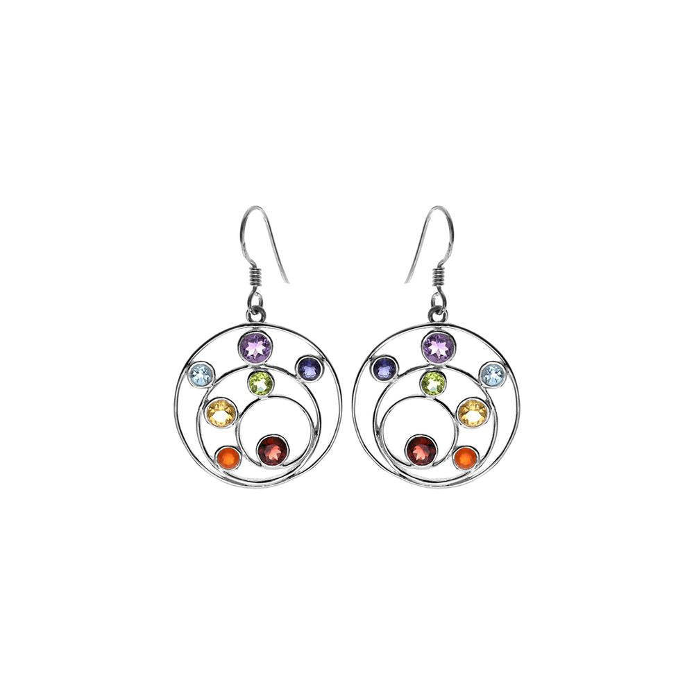 Kenna triple orbit earrings