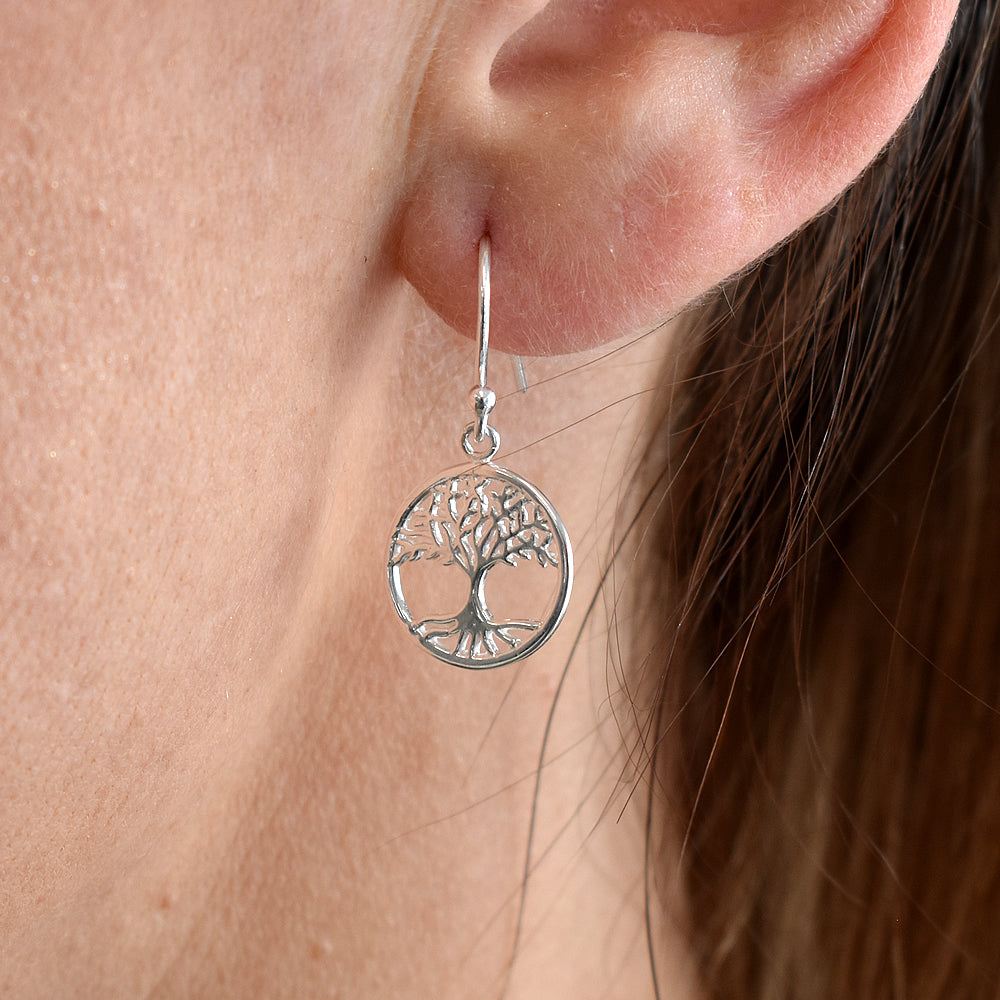 Naya circular tree of life earrings