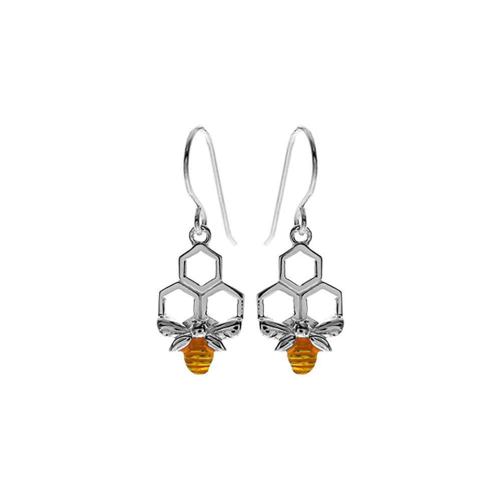 Carla bee & honeycomb earrings