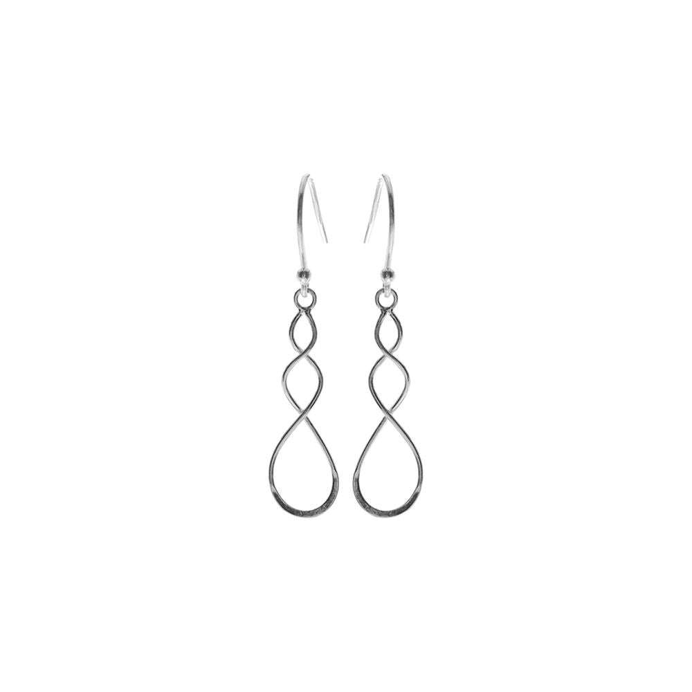 Phoebe double twist wire earrings