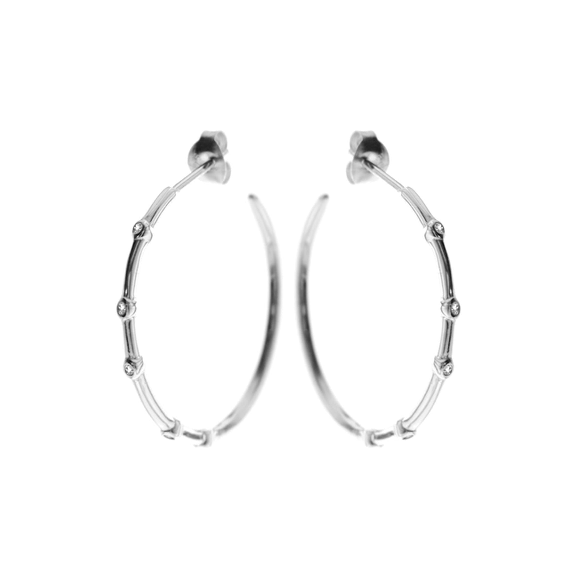 Heidi stud topped hoops with CZ