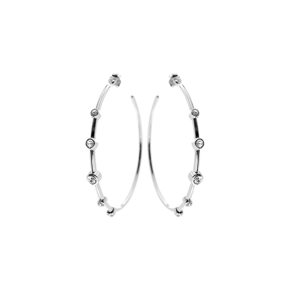 Kenzie five stone hoops