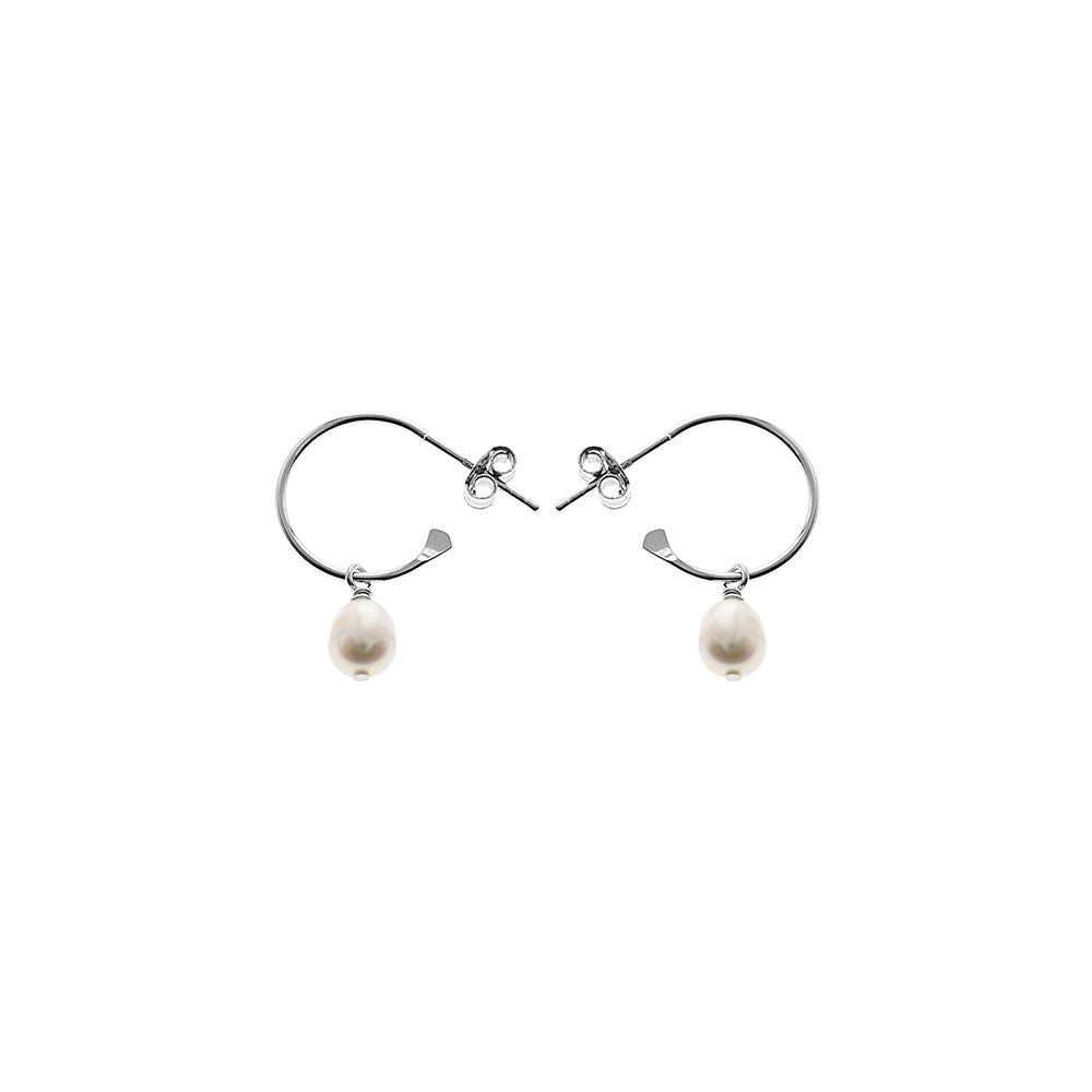 Blythe stud topped hoops with pearl drops